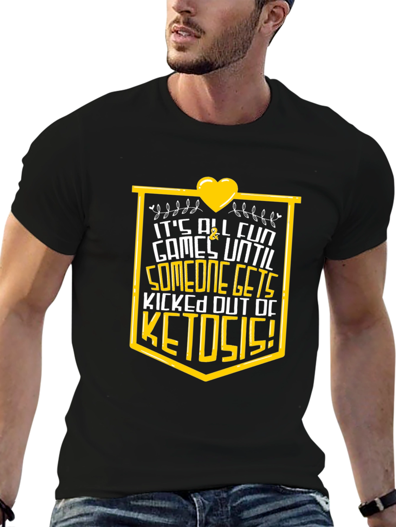 Keto Diet T-Shirt - "It's All Fun" Graphic Tee - 6