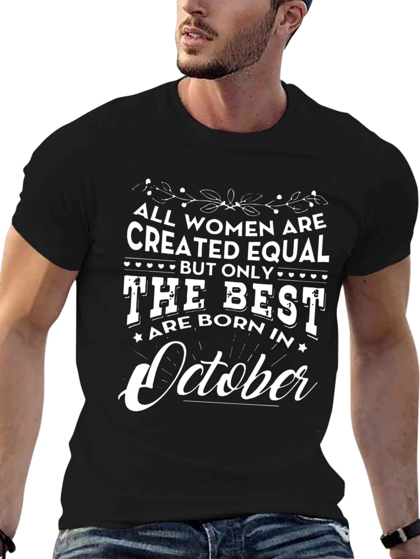 Black All Women Are Created Equal T-Shirt view 6