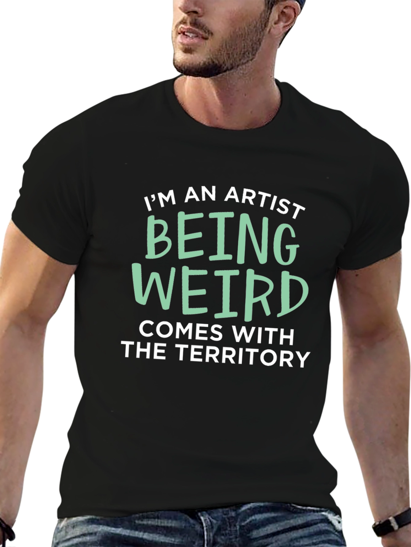 Black Artist Weird T-Shirt view 6
