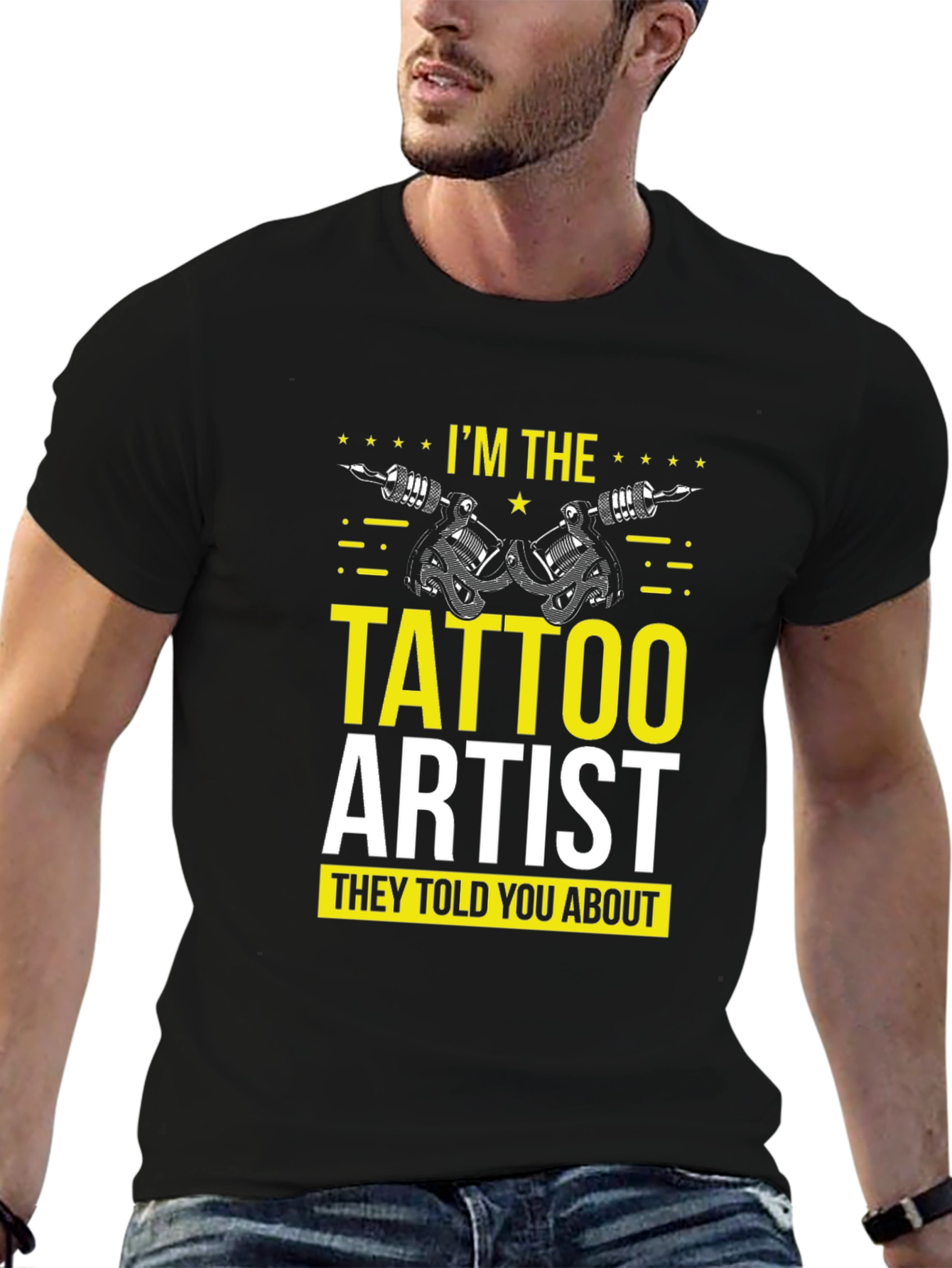 Black I'm The Tattoo Artist T-Shirt view 6