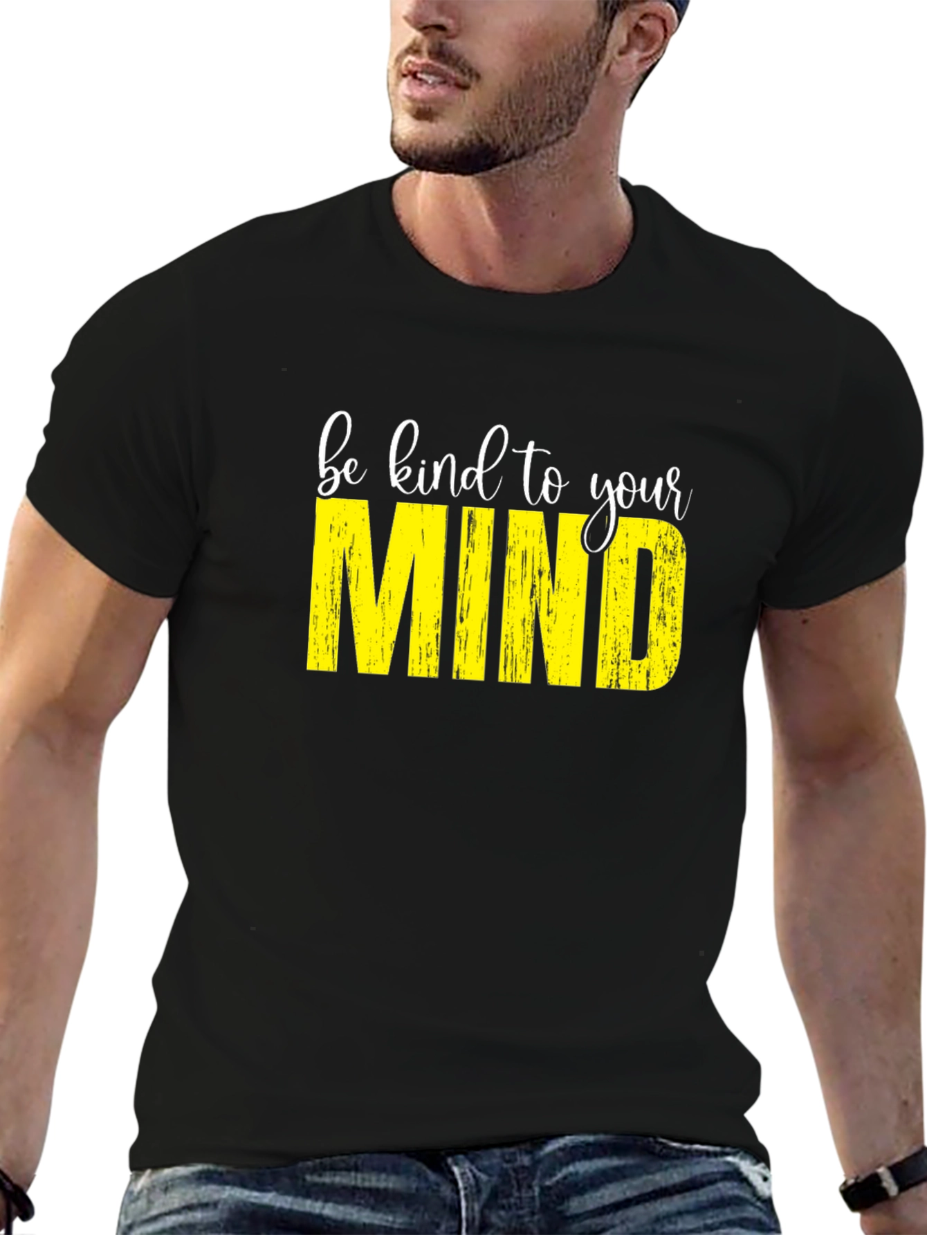 Black Be Kind To Your Mind T-Shirt view 6