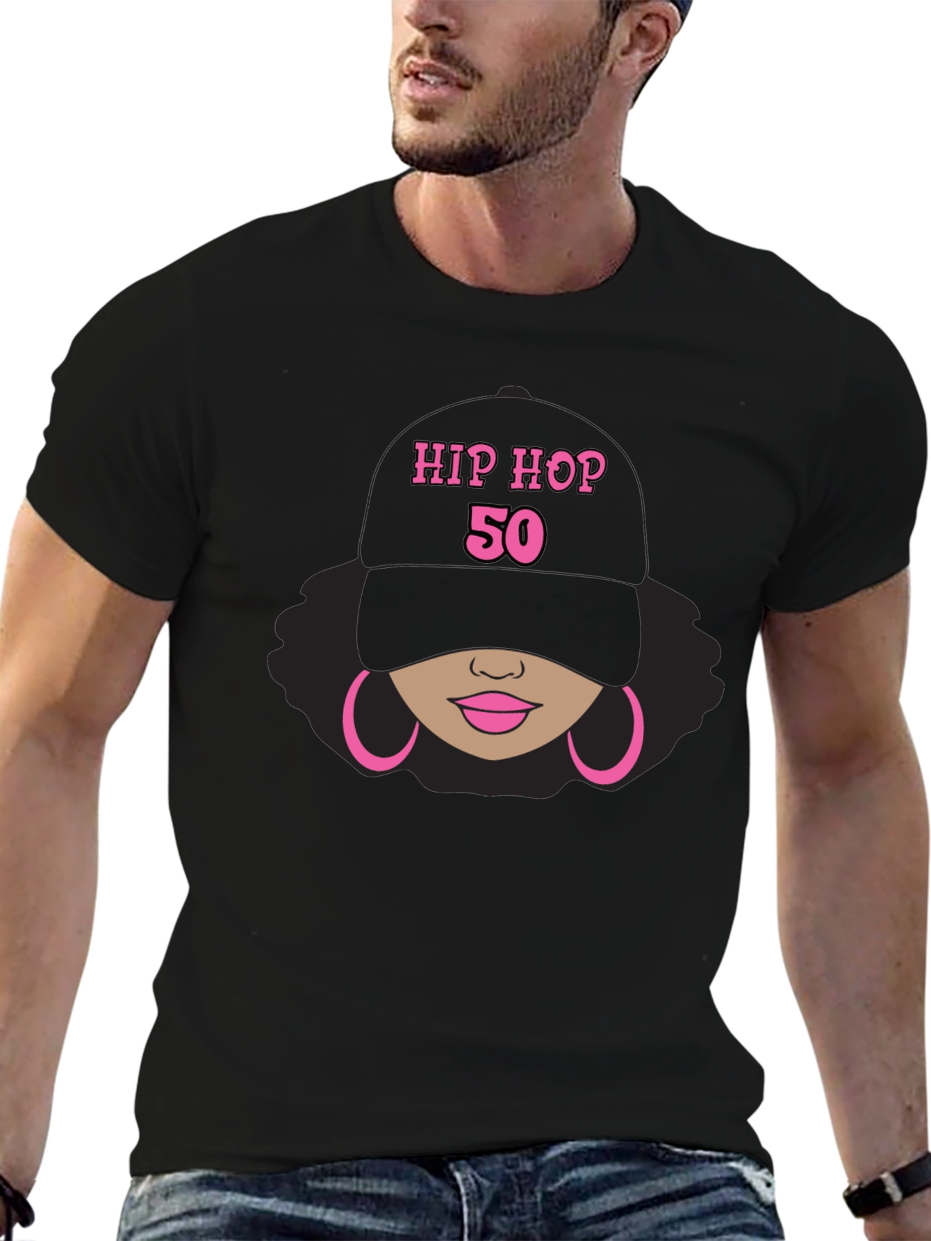 Hip Hop 50th Birthday Graphic T-Shirt - 6