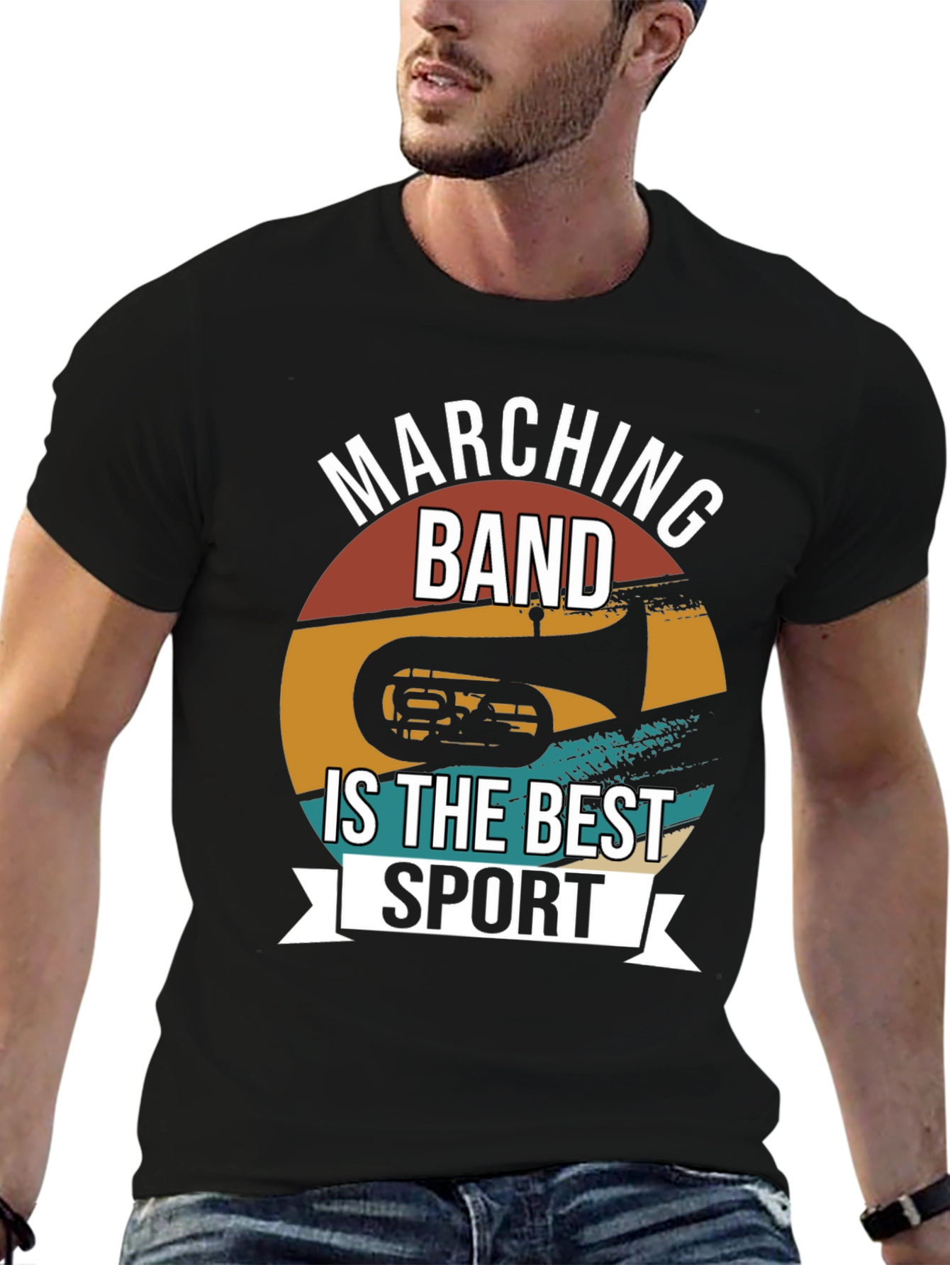 Black Marching Band Best Sport T-Shirt view 6