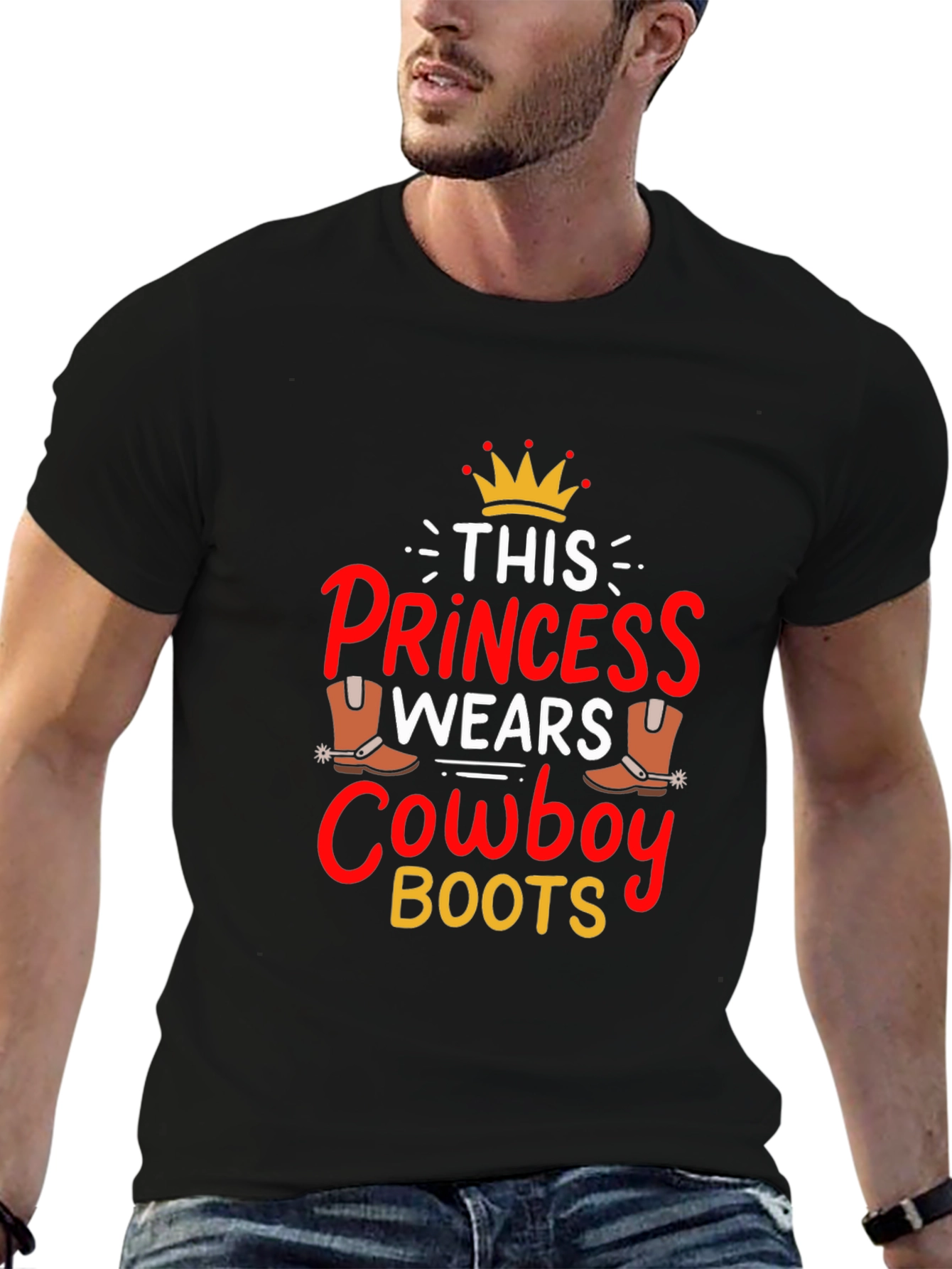 Princess Cowboy Boots Graphic Tee - 6