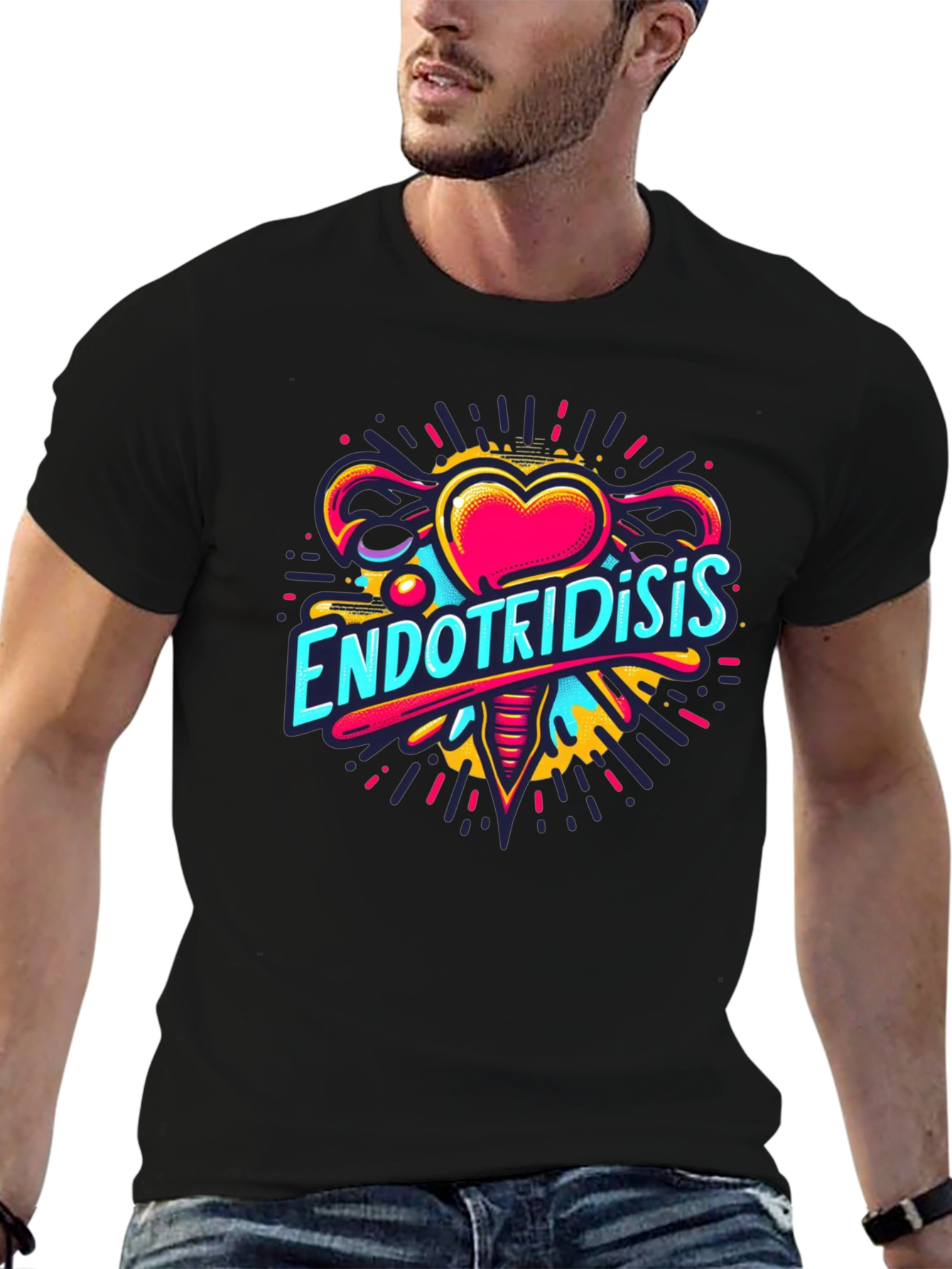 Endometriosis Awareness Black T-Shirt - 6