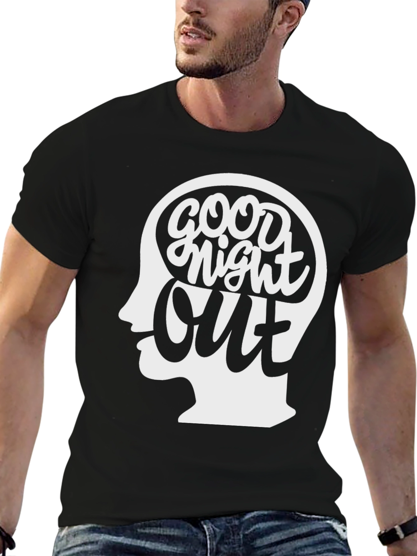 Black Good Night Out Graphic Tee view 6
