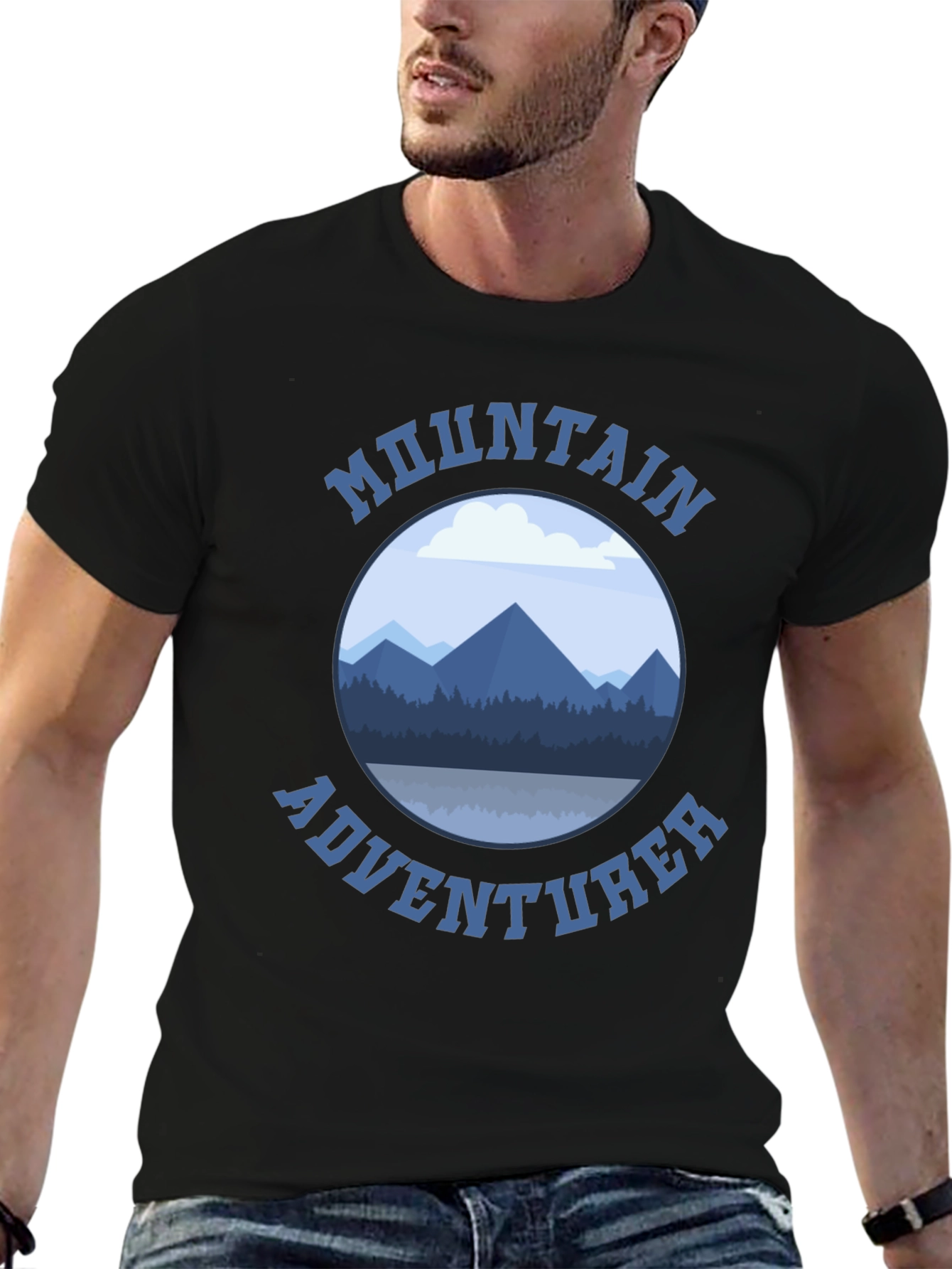 Black Mountain Adventurer Graphic Tee - Black view 6
