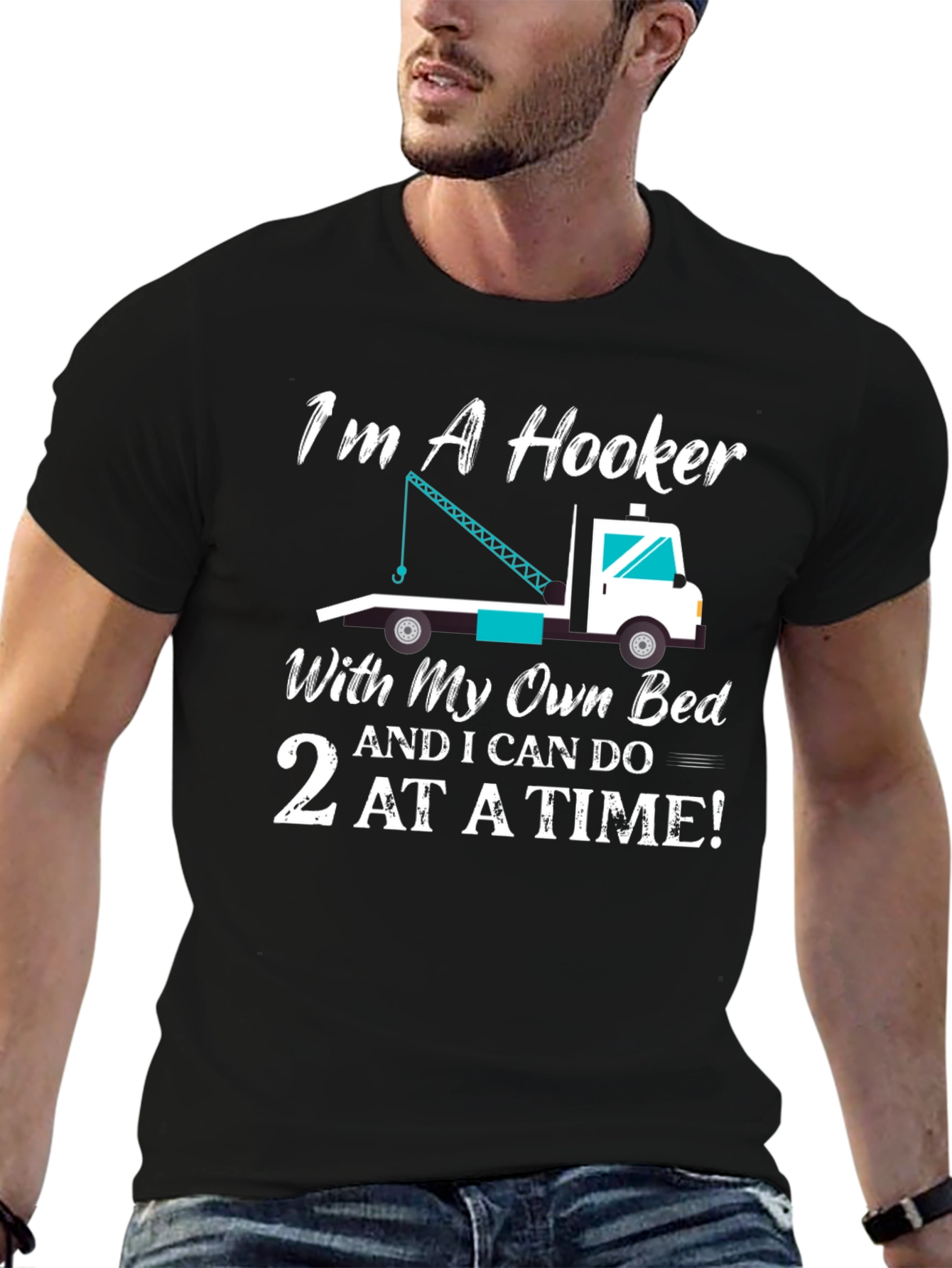Black I'm a Hooker T-Shirt view 6