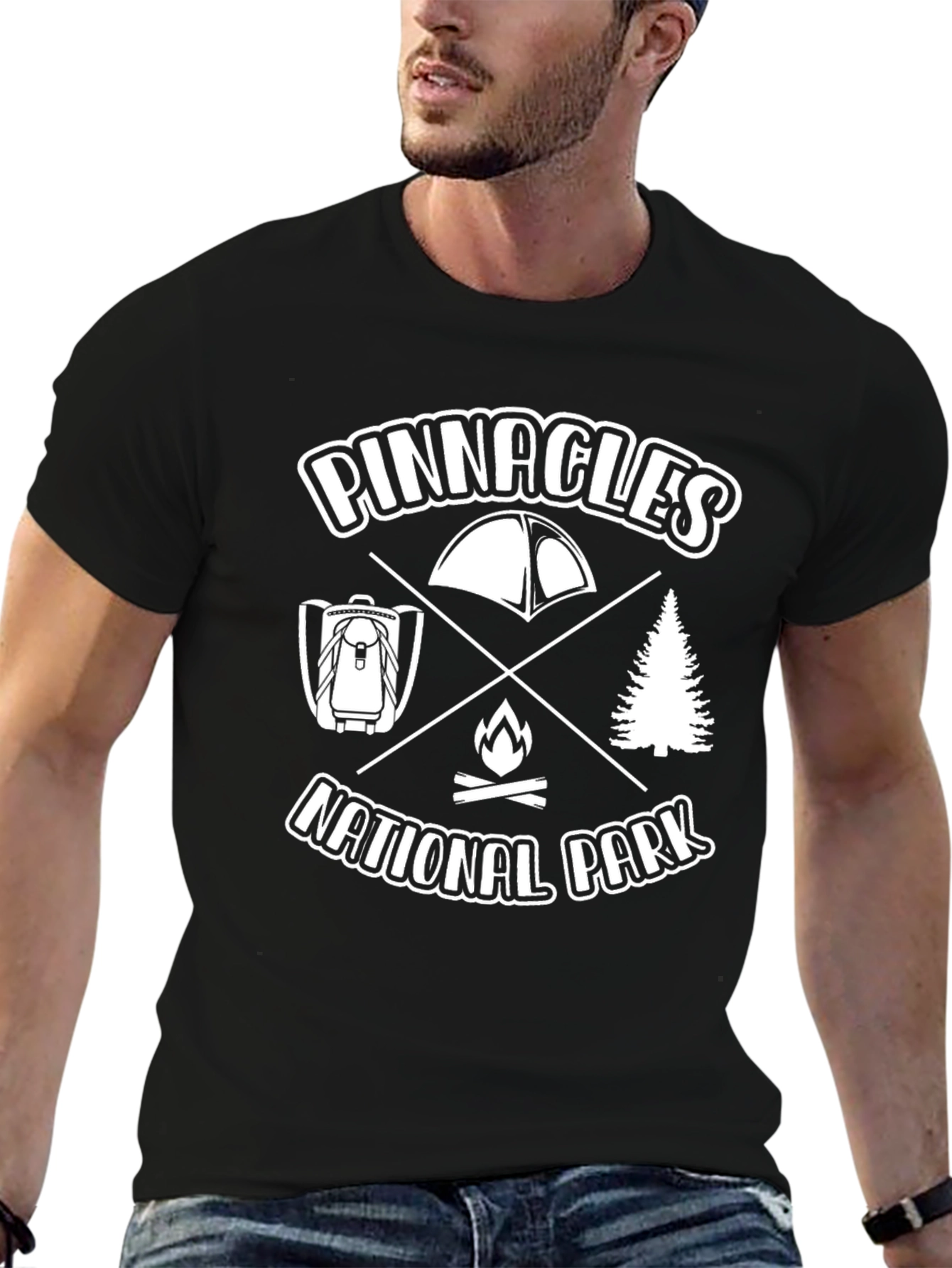 Black Pinnacles National Park Graphic Tee - Camping Adventure view 6