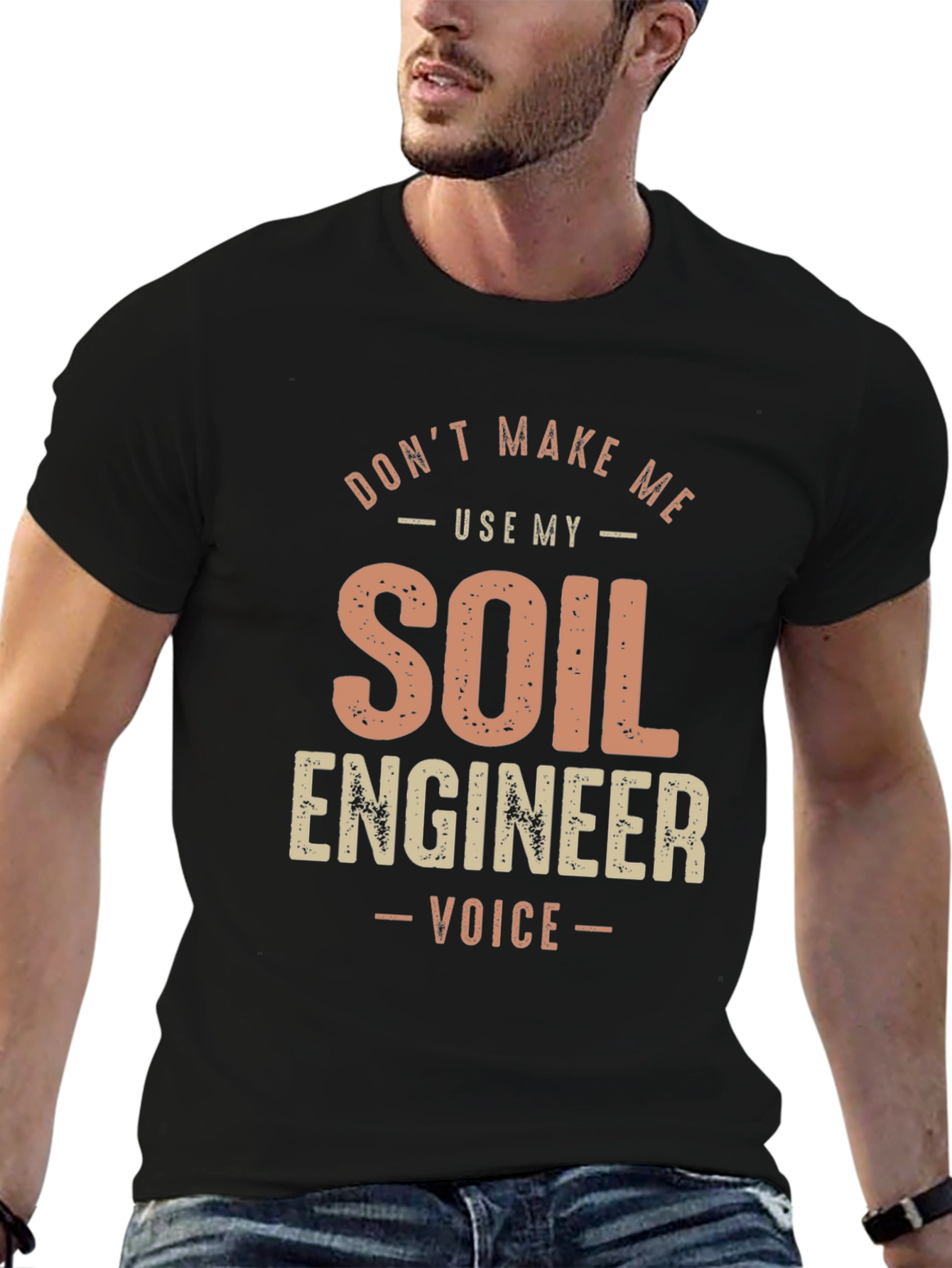 Black Soil Engineer Voice T-Shirt view 6