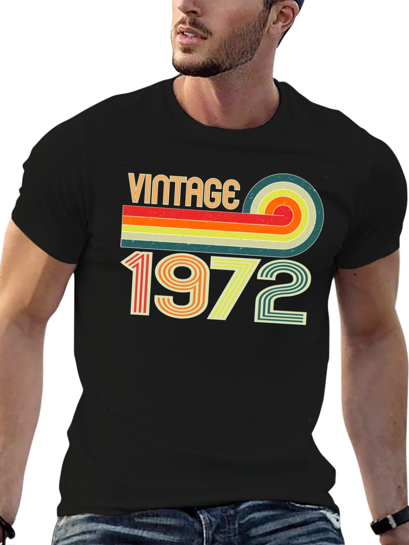 Black Vintage 1972 Graphic Tee view 6