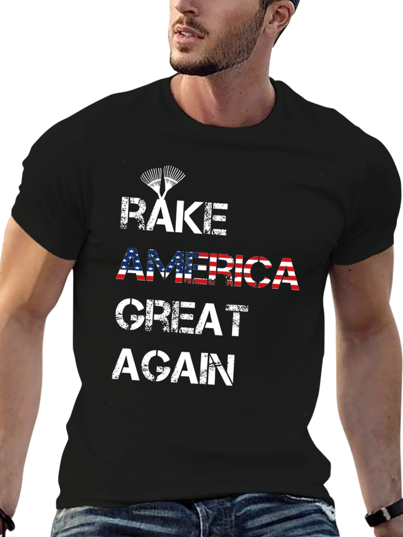 Black Rake America Great Again T-Shirt Political view 6