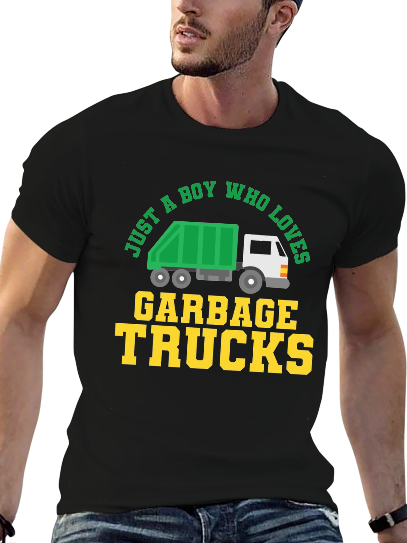 Boy Who Loves Garbage Trucks Graphic Tee - 6