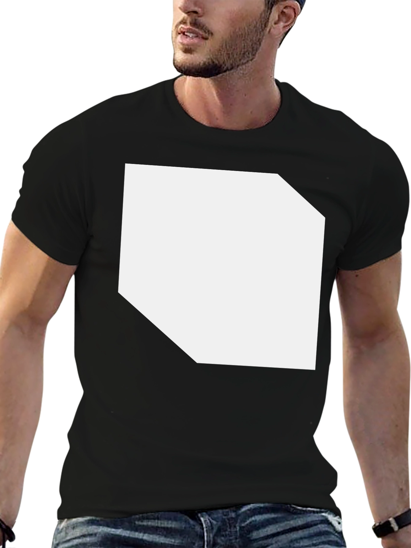 Black Classic Black Crew Neck T-Shirt view 6