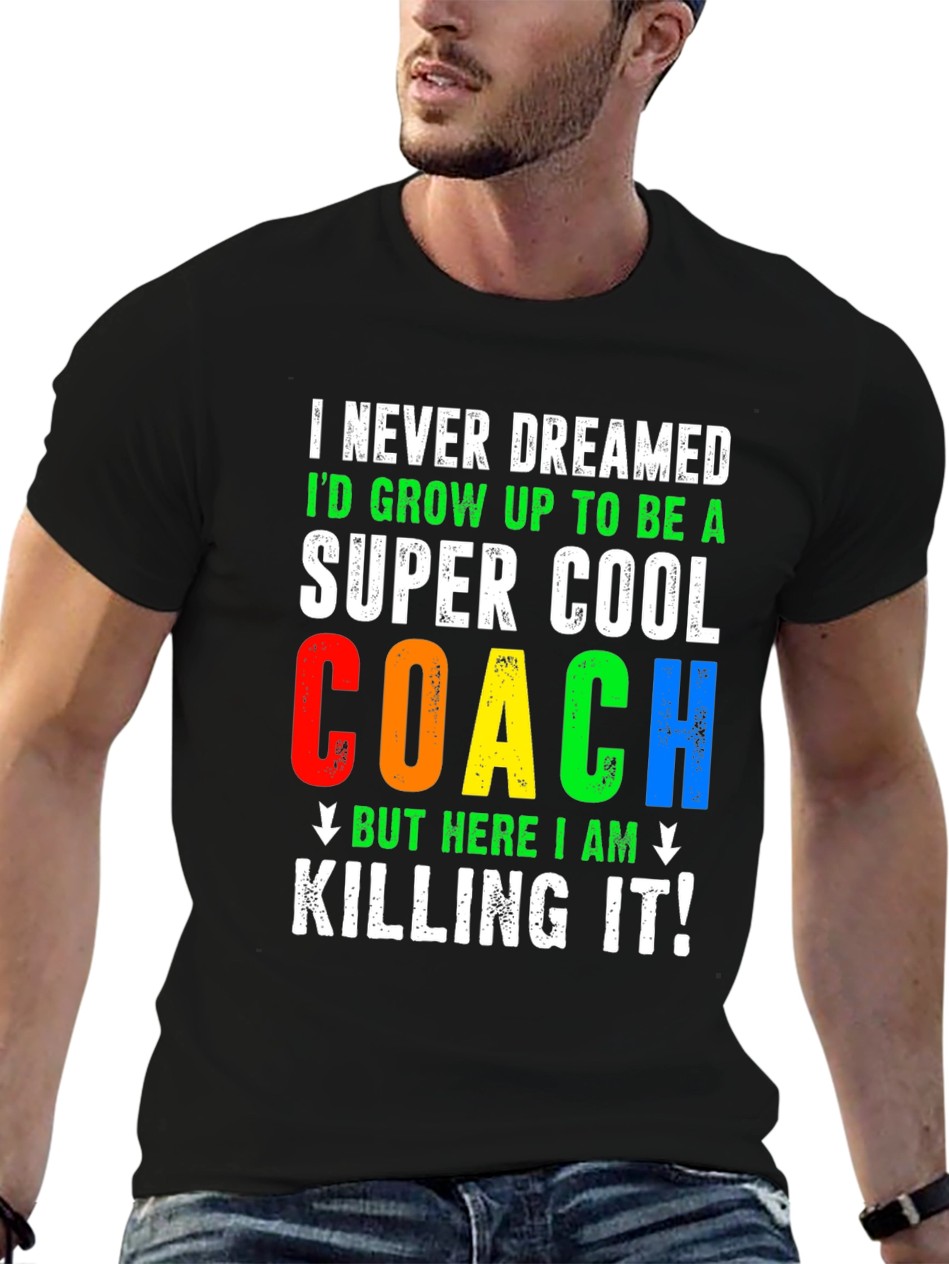Black Super Cool Coach T-Shirt view 6