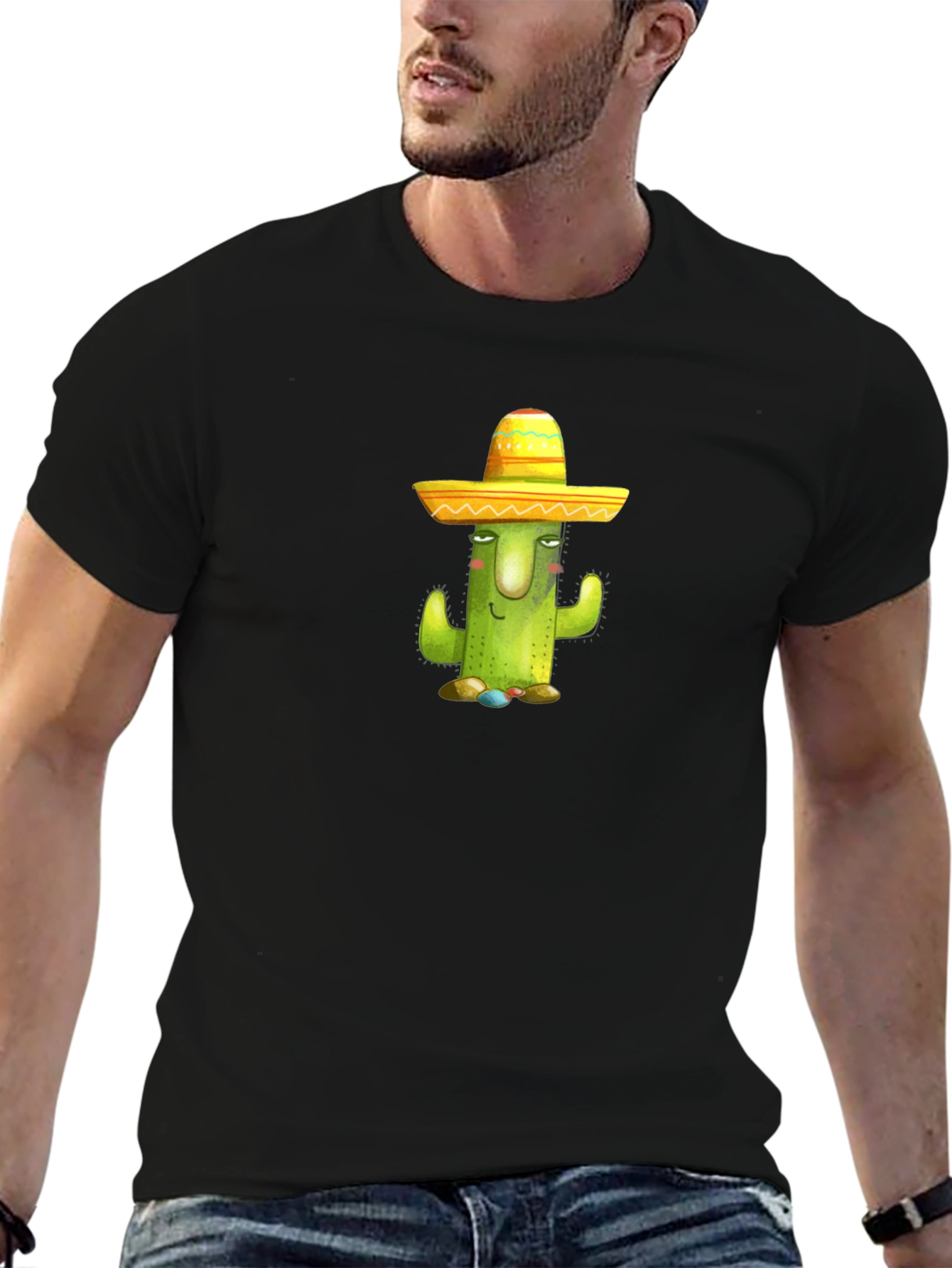 Cactus Wearing Sombrero T-Shirt - 6