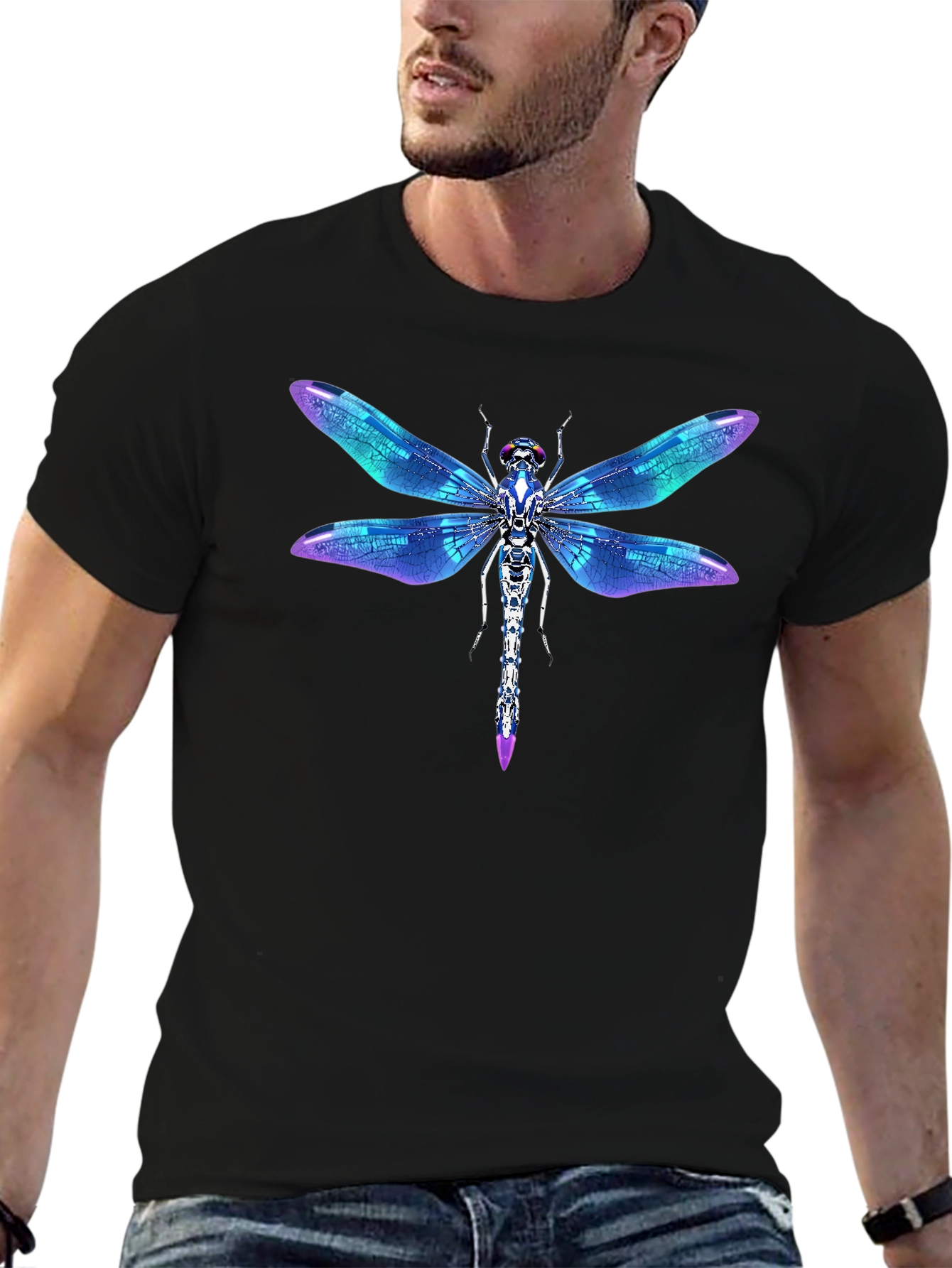 Black Dragonfly Graphic Tee view 6