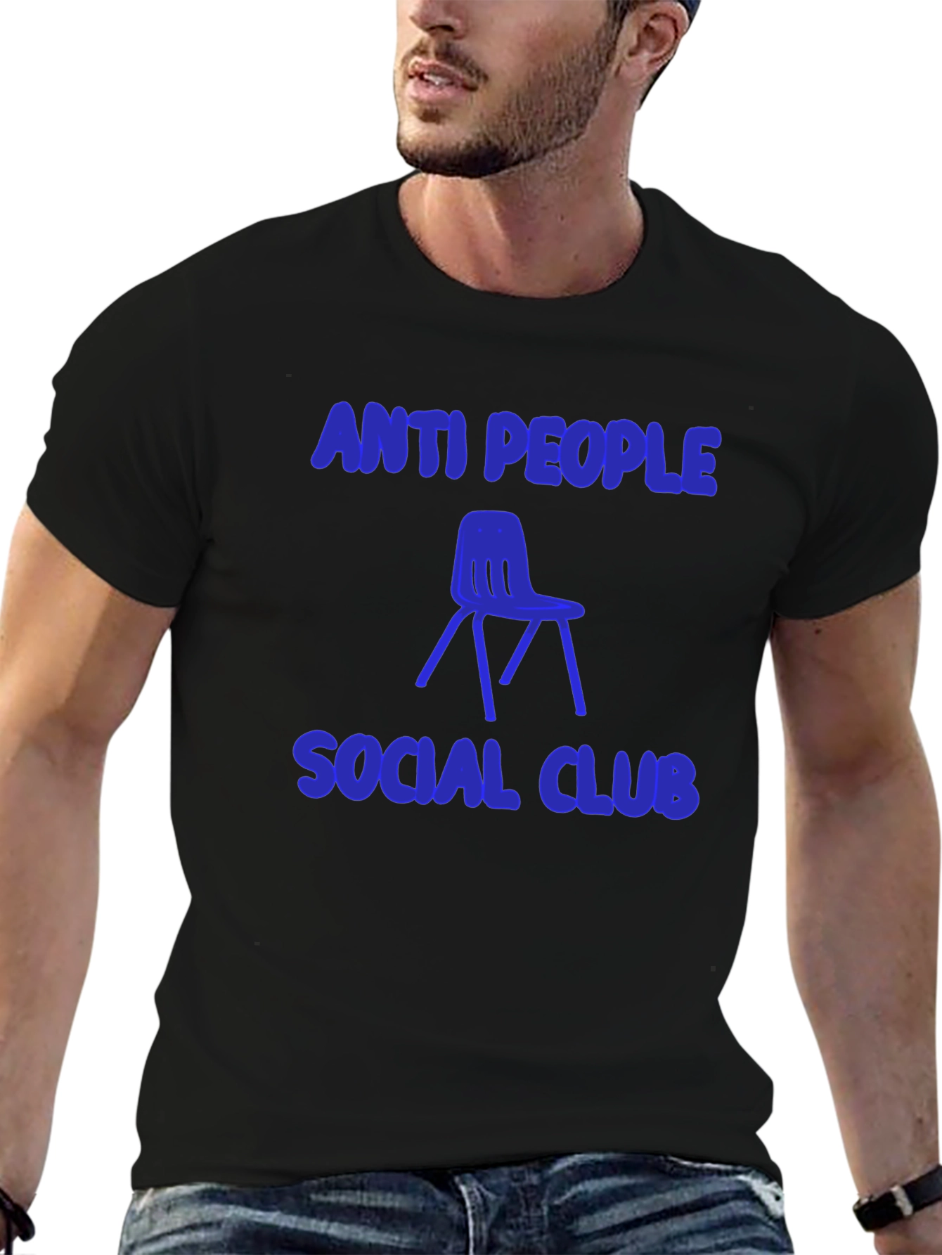 Black Anti People Social Club Graphic Tee view 6