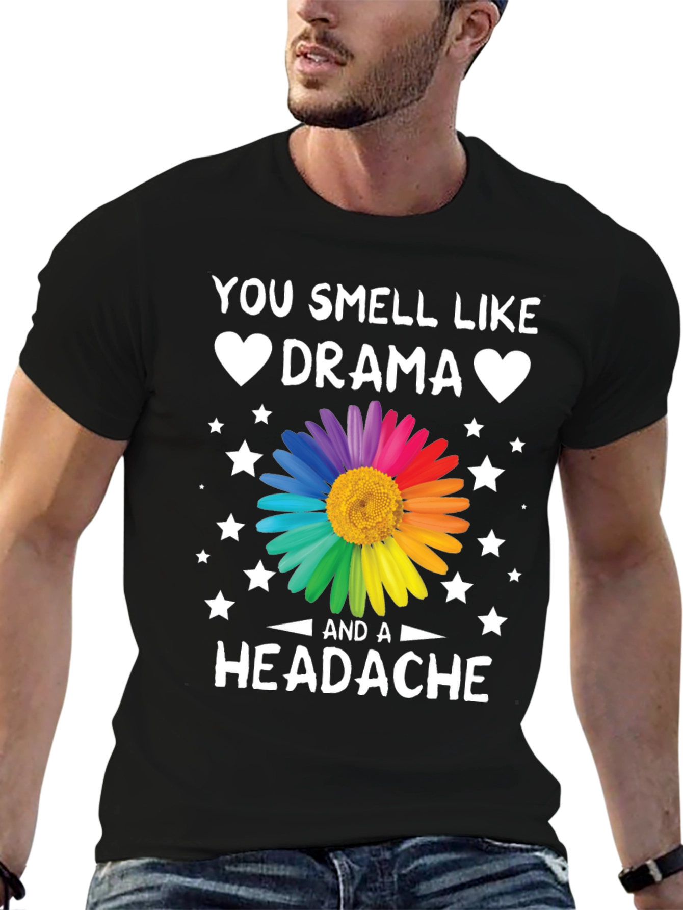 Black Drama & Headache T-Shirt view 6