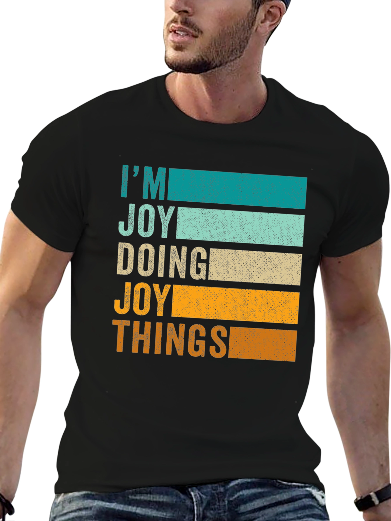 Black I'm Joy Doing Joy Things Graphic Tee view 6