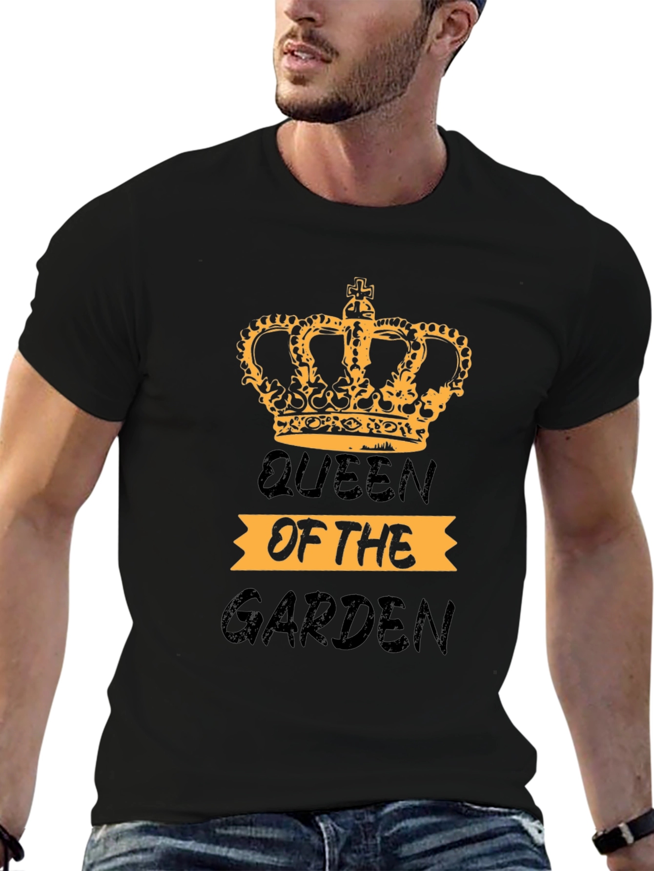 Black Queen of the Garden Graphic Tee view 6