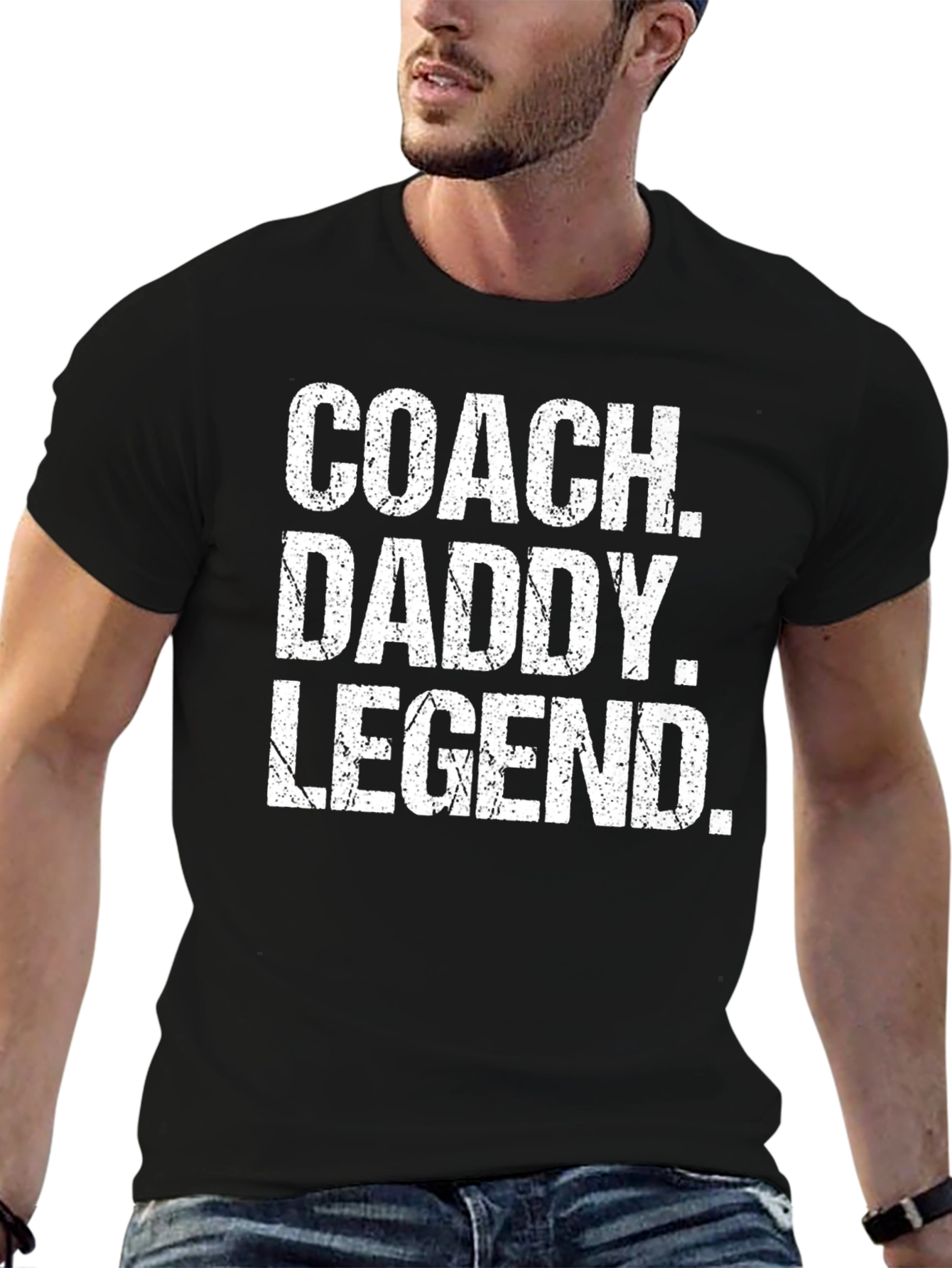 Black Coach Daddy Legend Graphic Tee view 6