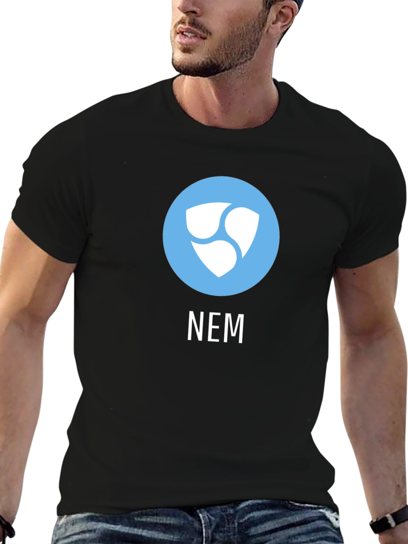 Black NEM Crypto Black T-Shirt view 6