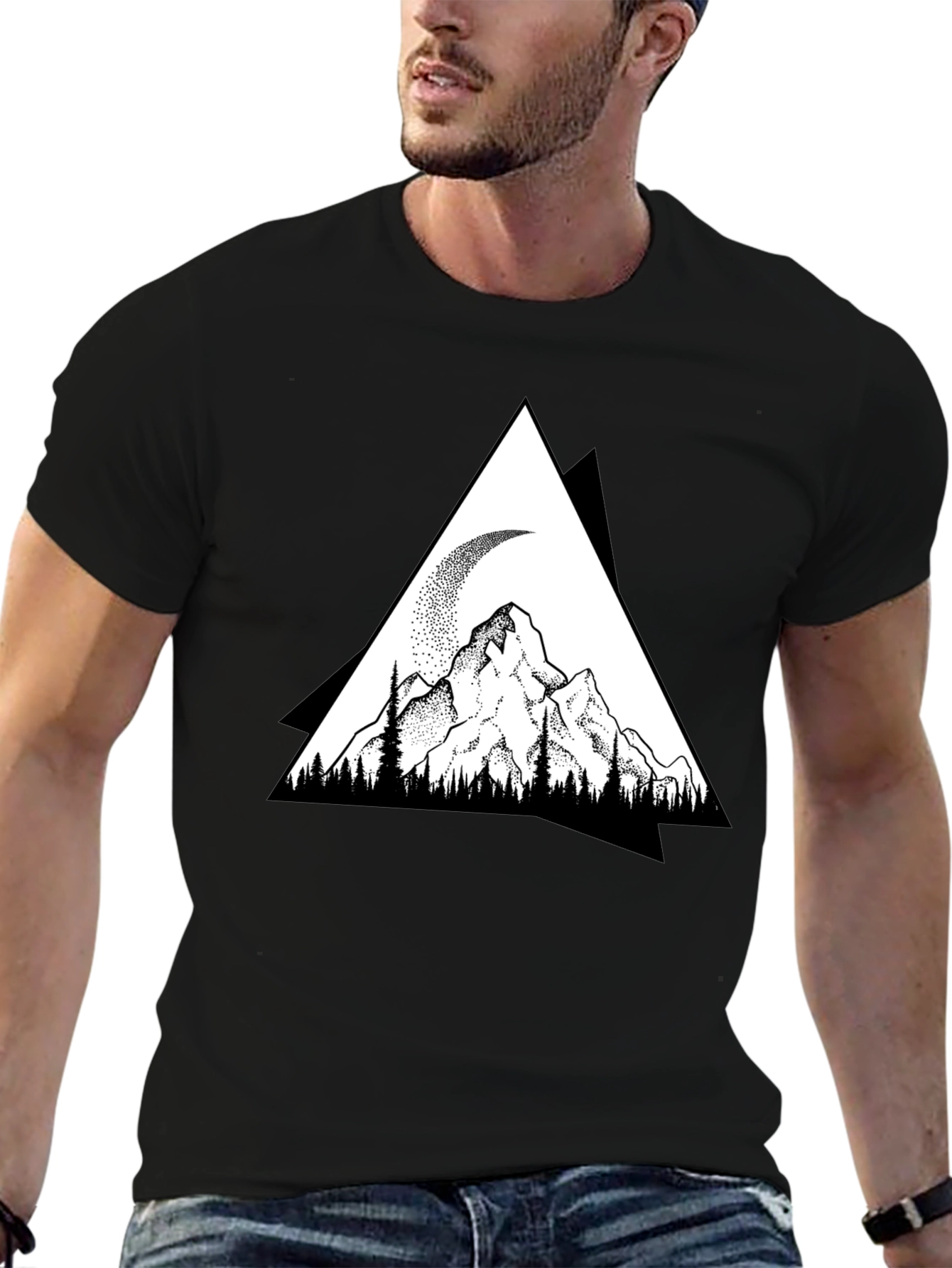 Black Mountain Moon Graphic Tee view 6