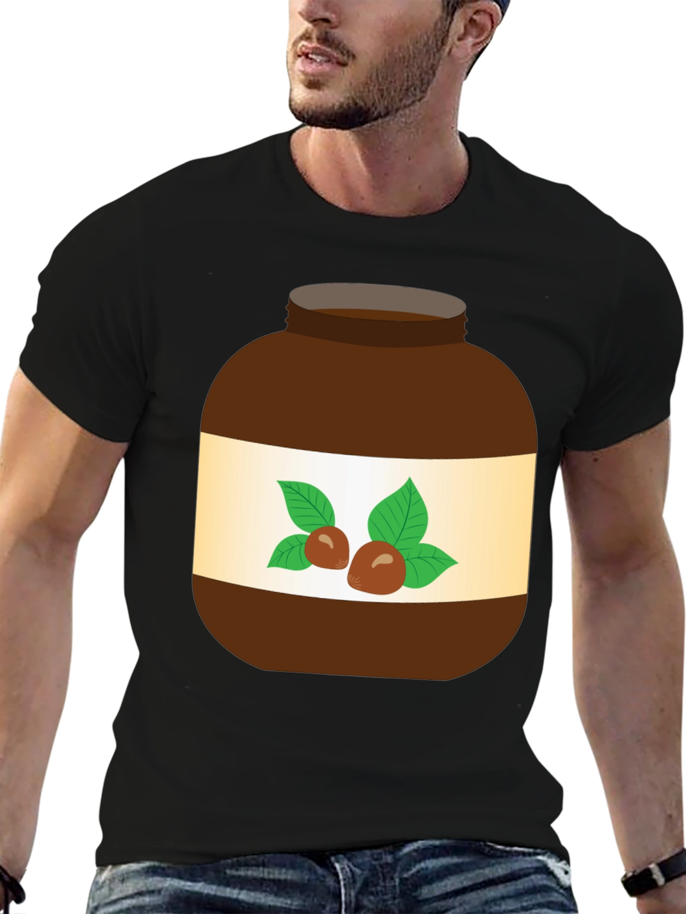 Nutella Jar Graphic T-Shirt - Fun Foodie Tee - 6