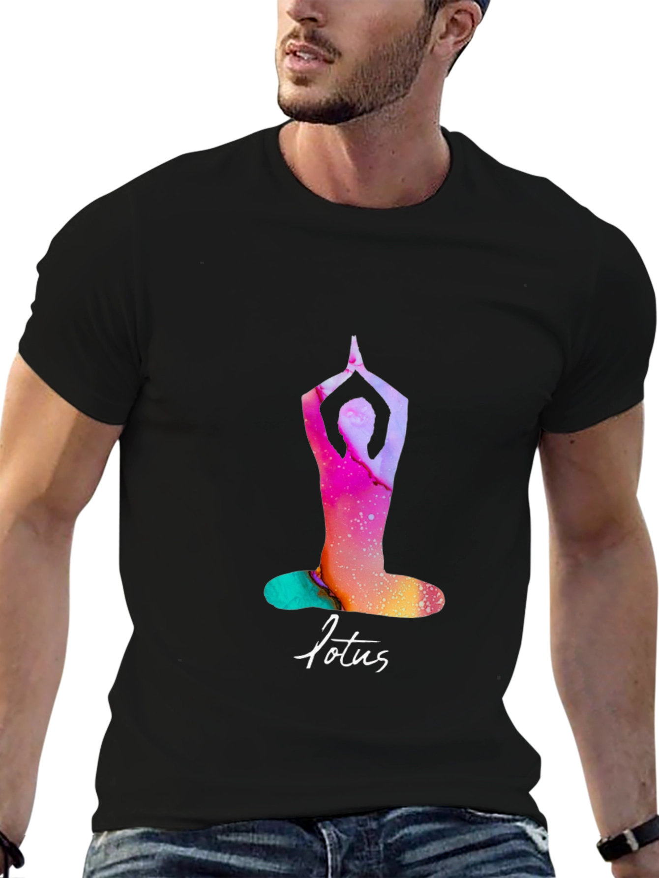 Lotus Pose Graphic Tee - Yoga Meditation Shirt - 6