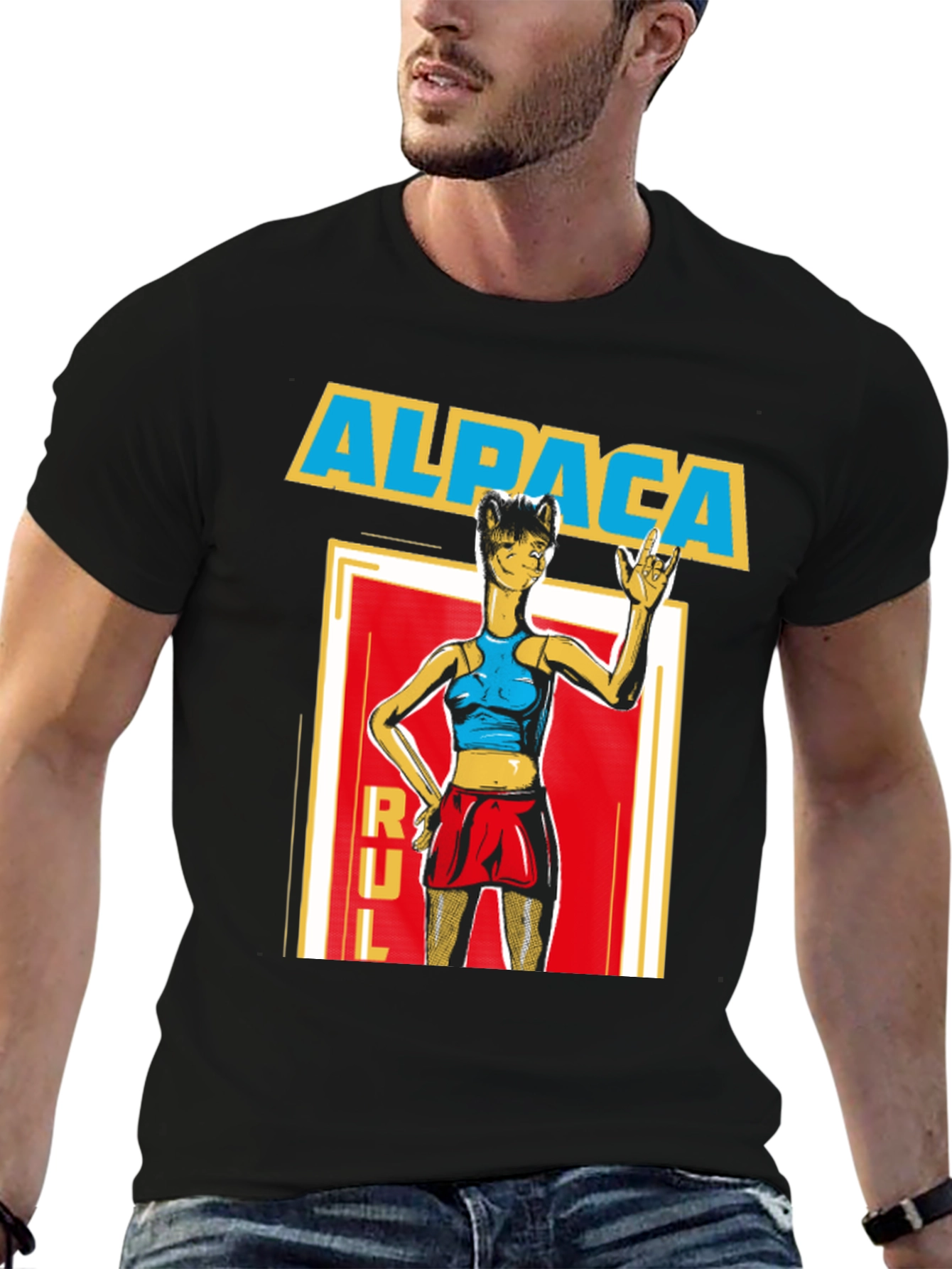 Black Alpaca Rule T-Shirt view 6