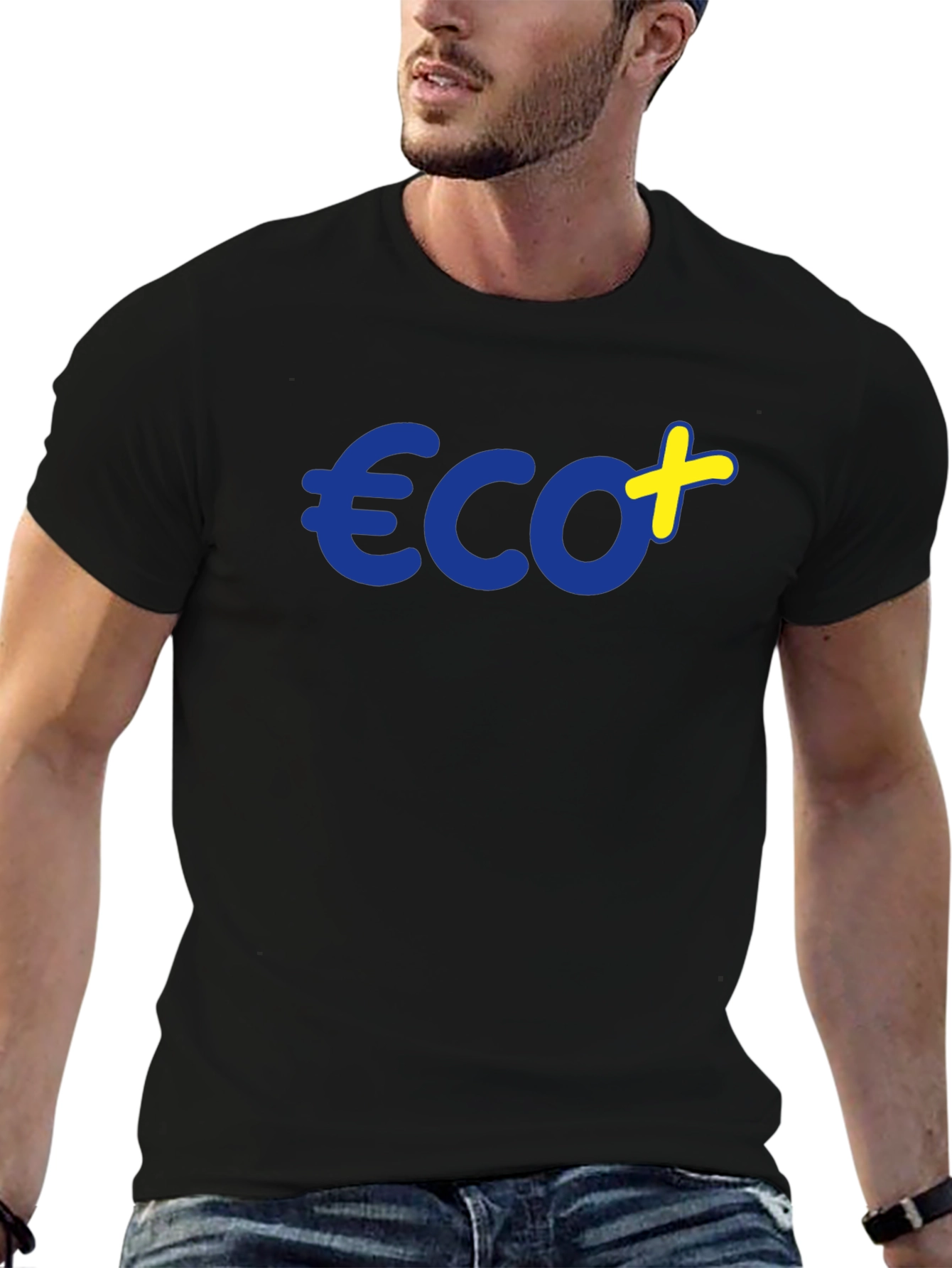 Black Eco+ T-Shirt - Sustainable Style view 6