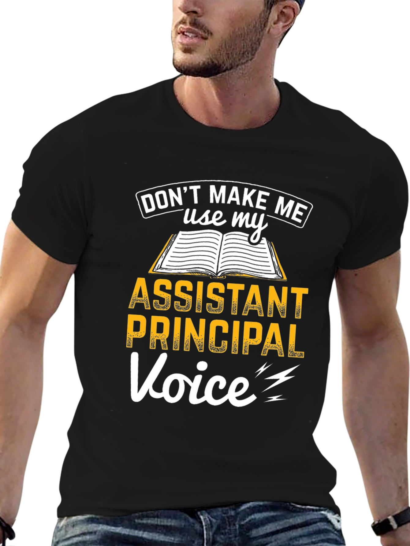 Black Assistant Principal Voice Graphic Tee view 6