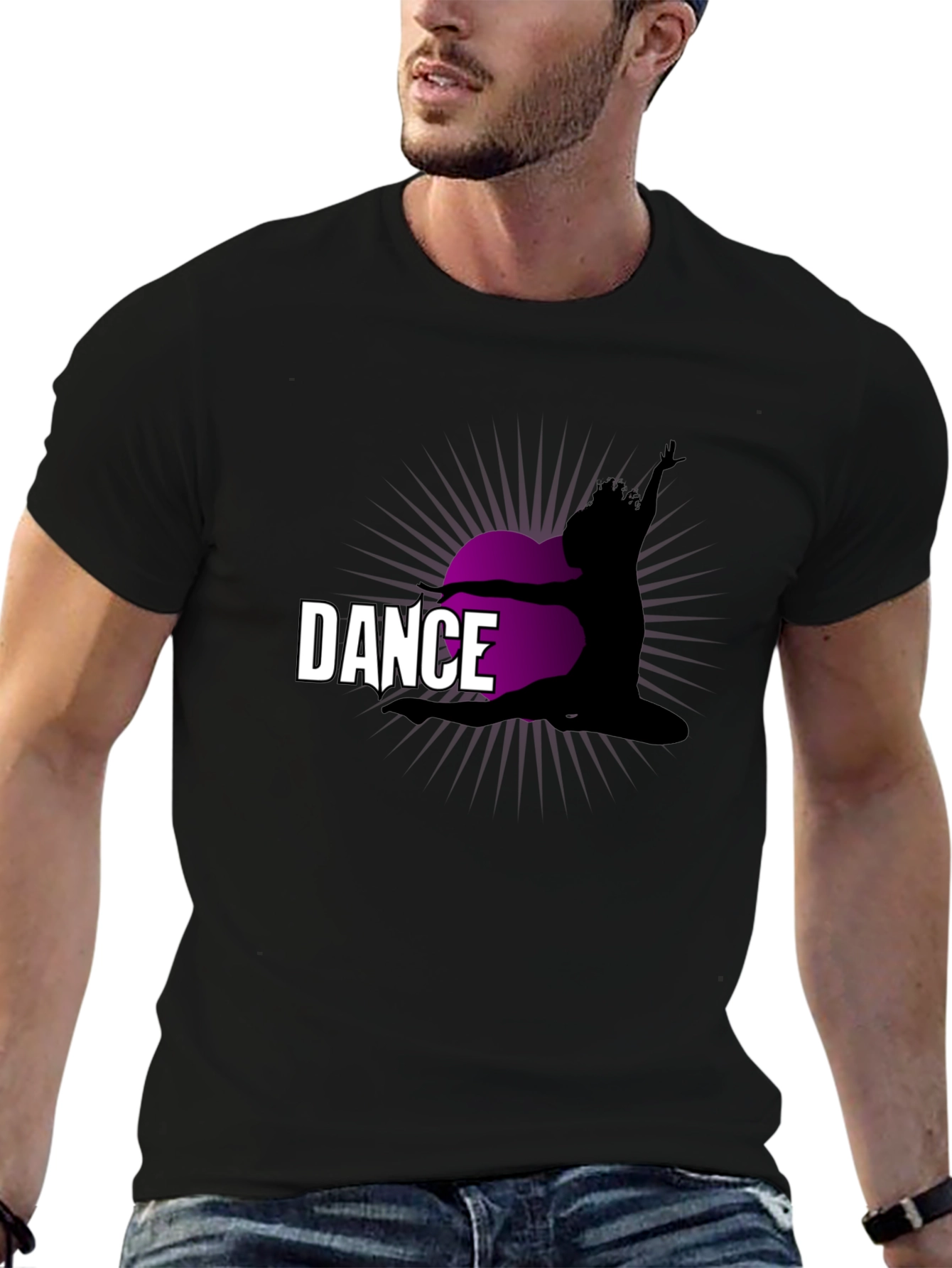 Black Dance Silhouette T-Shirt view 6