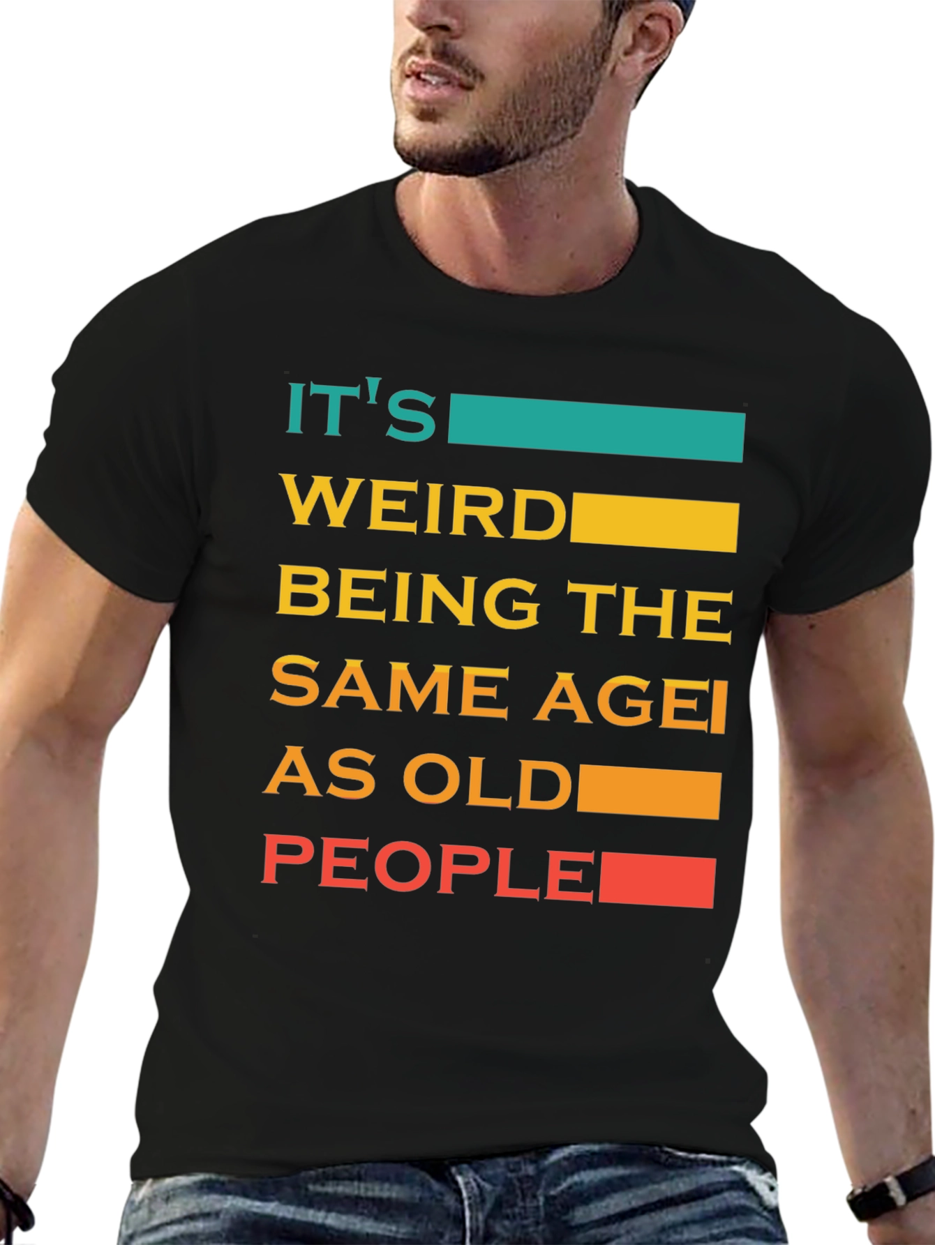 Black Funny Age Quote T-Shirt view 6
