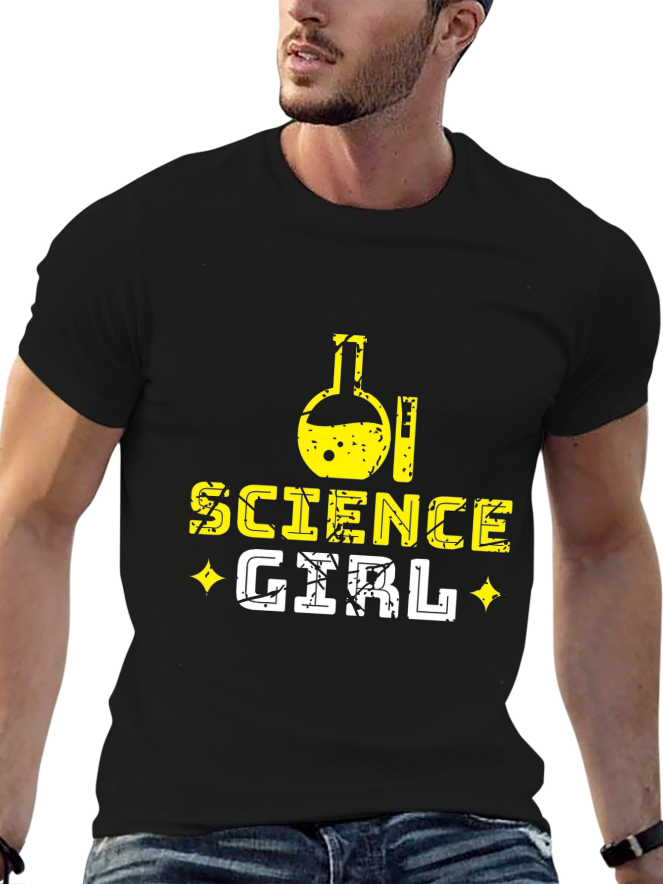 Black Science Girl Graphic Tee view 6