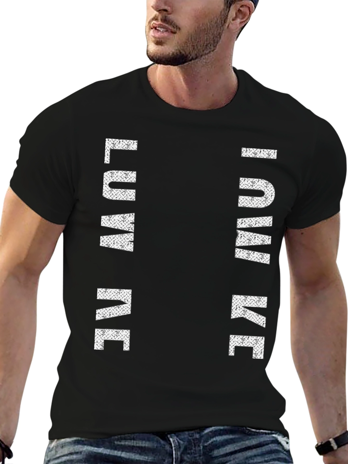 Black Luv Me Iuv Ke T-Shirt view 6