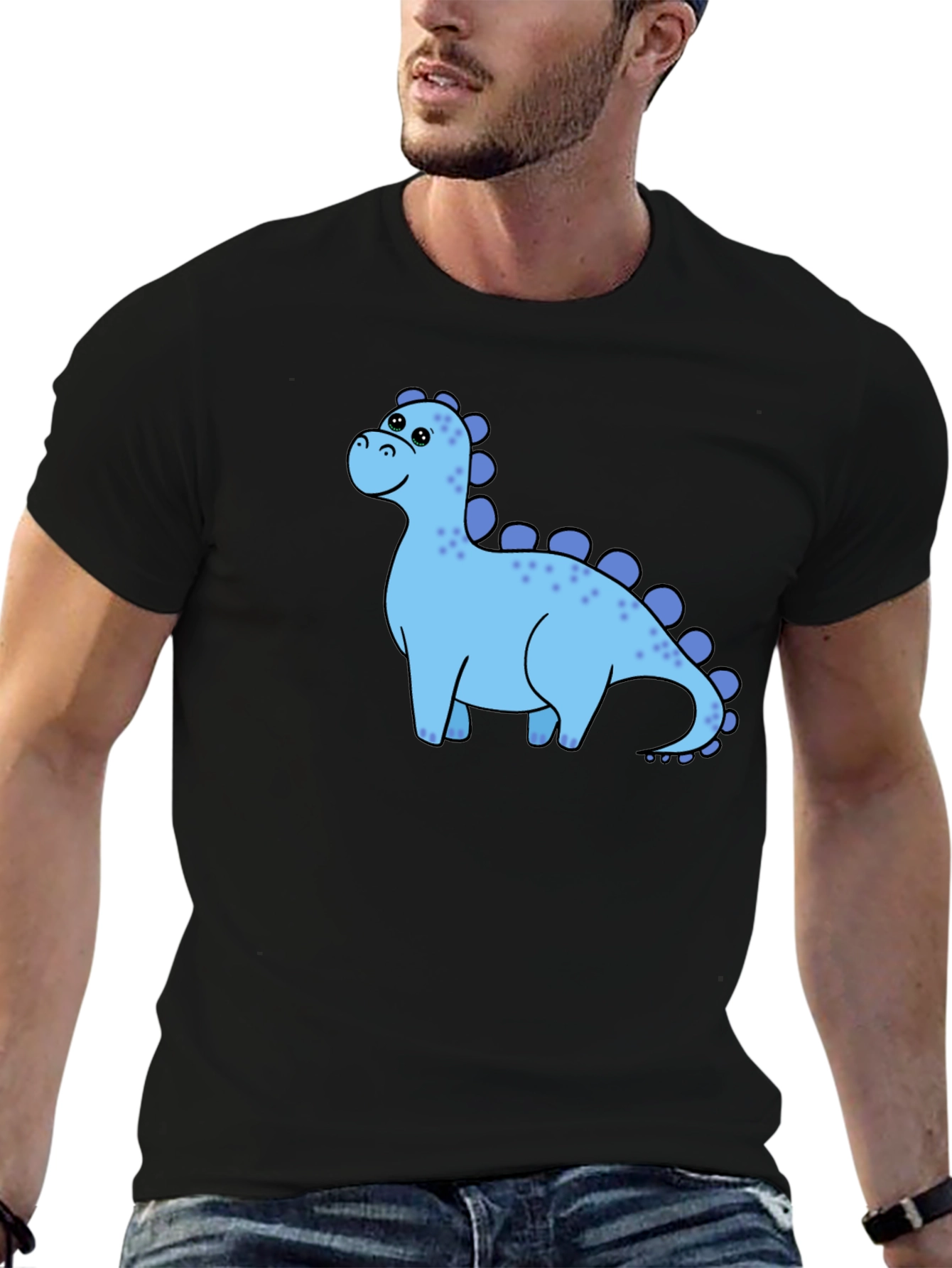 Black Dino-mite Black T-Shirt view 6