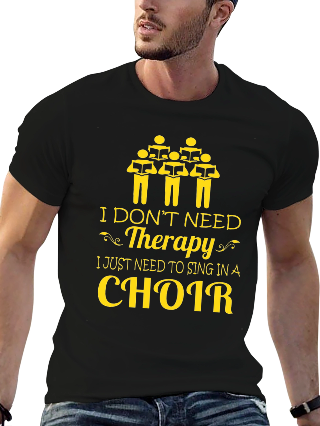 Black Choir T-Shirt: I Don't Need Therapy, I Need To Sing! view 6