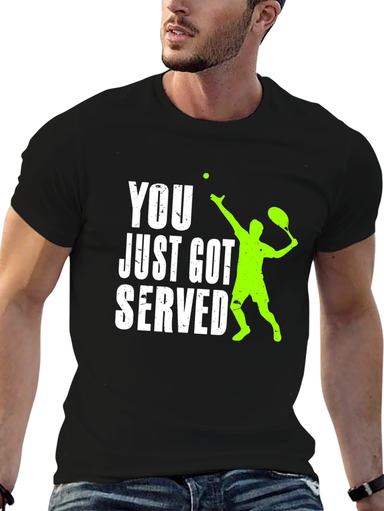 Funny Tennis Serve Graphic T-Shirt - 6