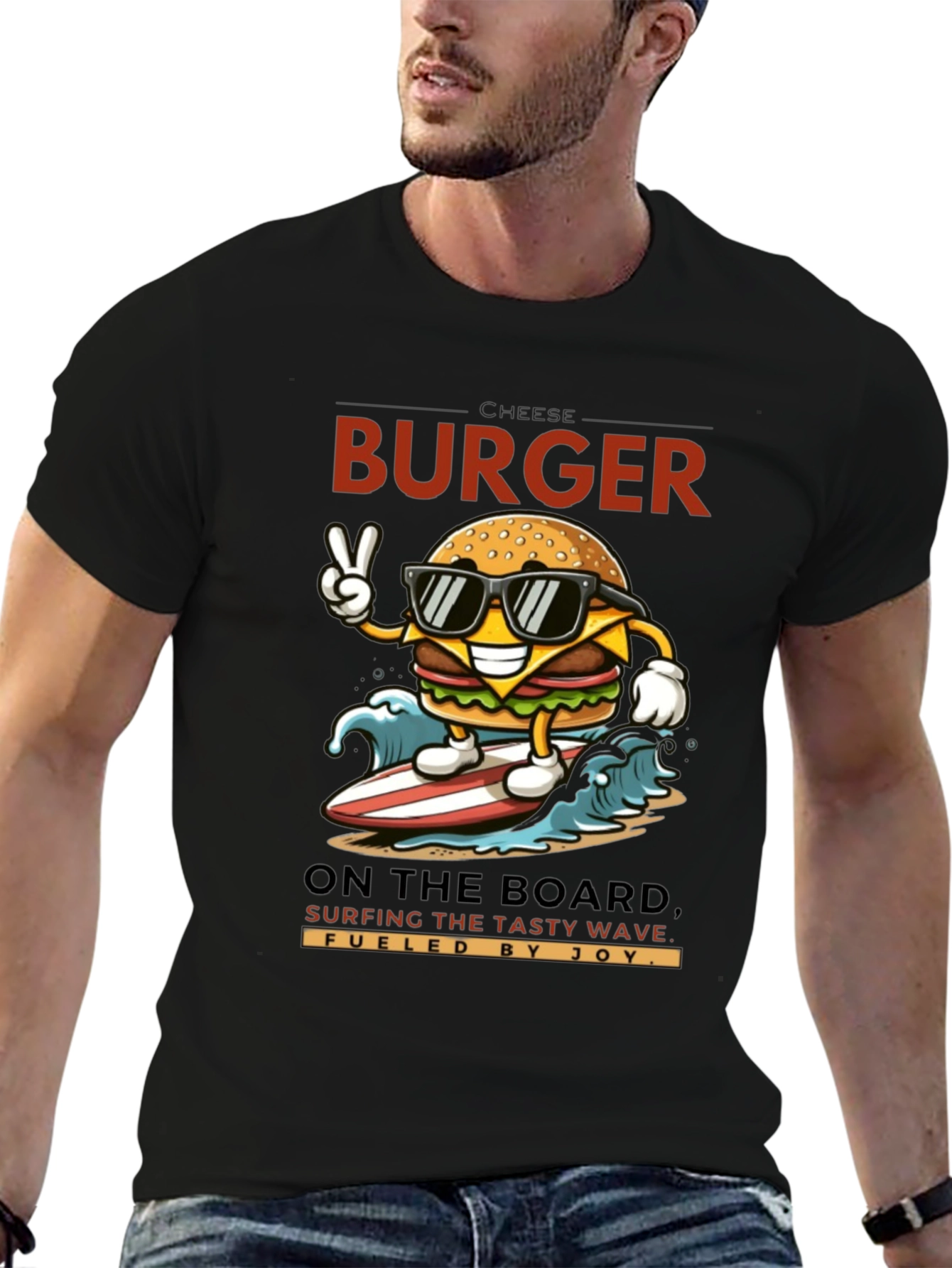 Black Chill Burger Surfer T-Shirt view 6