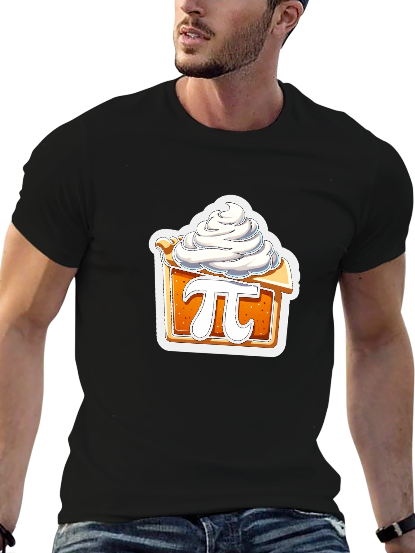 Black Pie Chart T-Shirt - Sweet Math Humor view 6