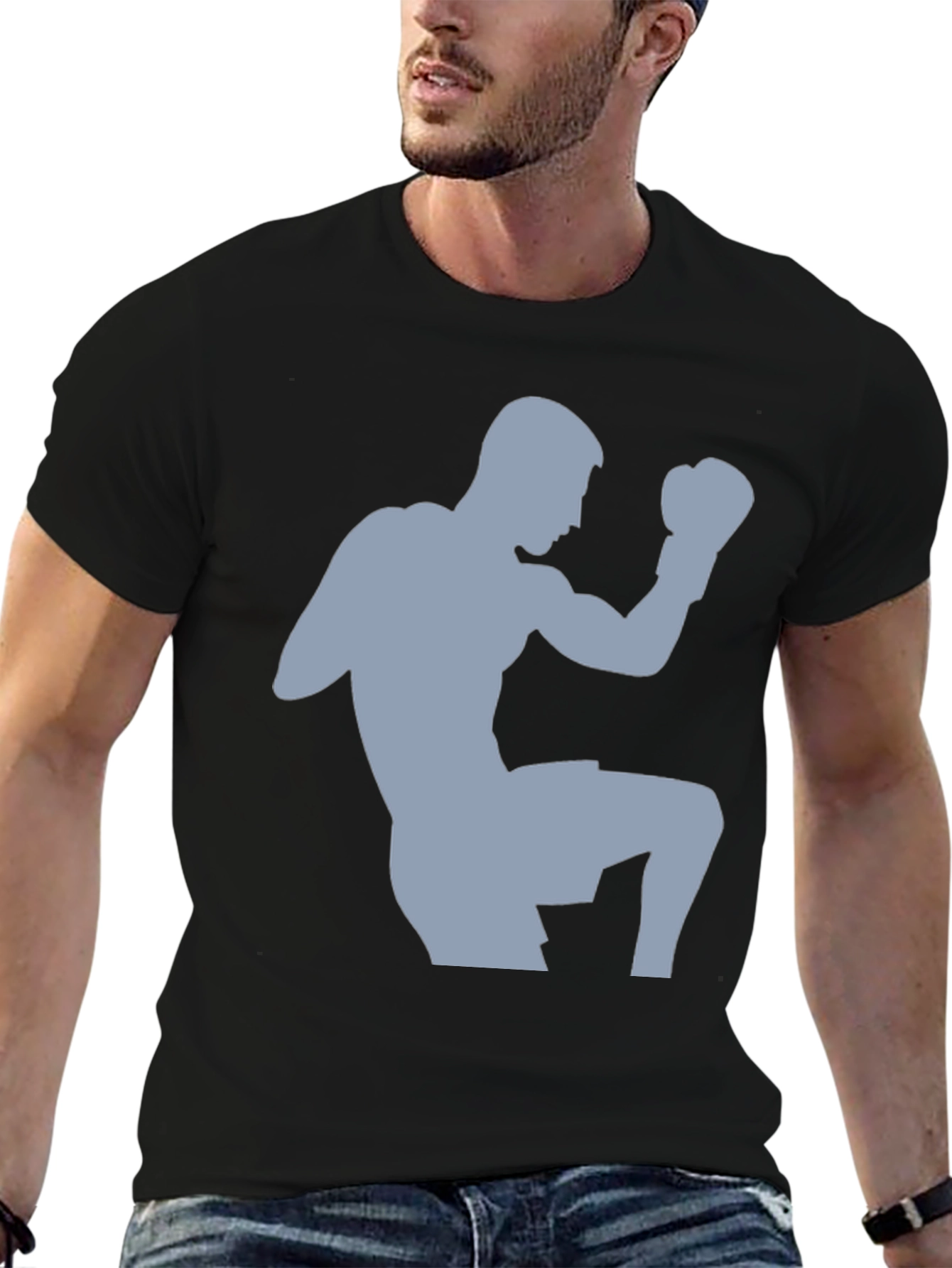 Martial Arts Kickboxer Black T-Shirt - 6
