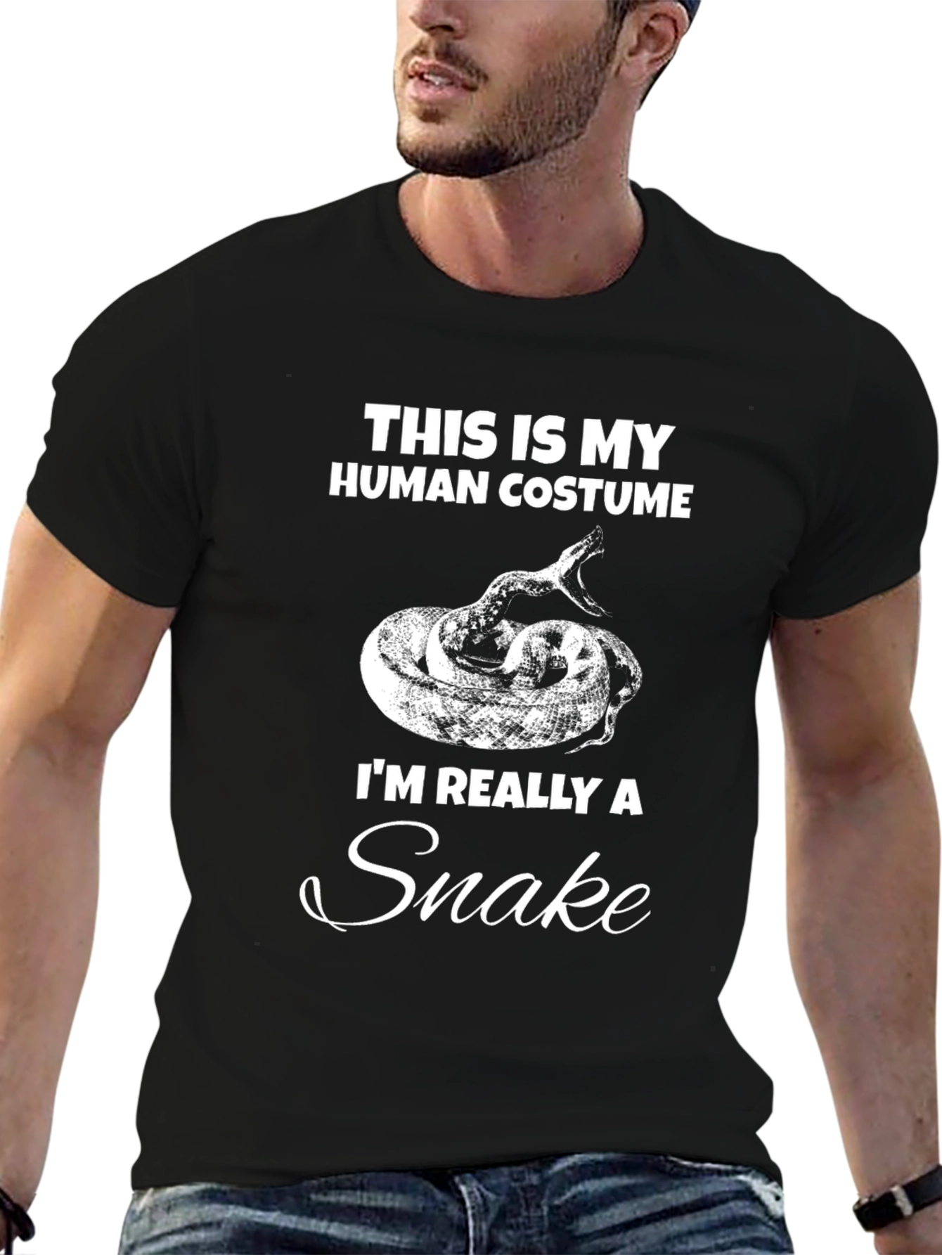 Human Costume Funny Snake T-Shirt - 6