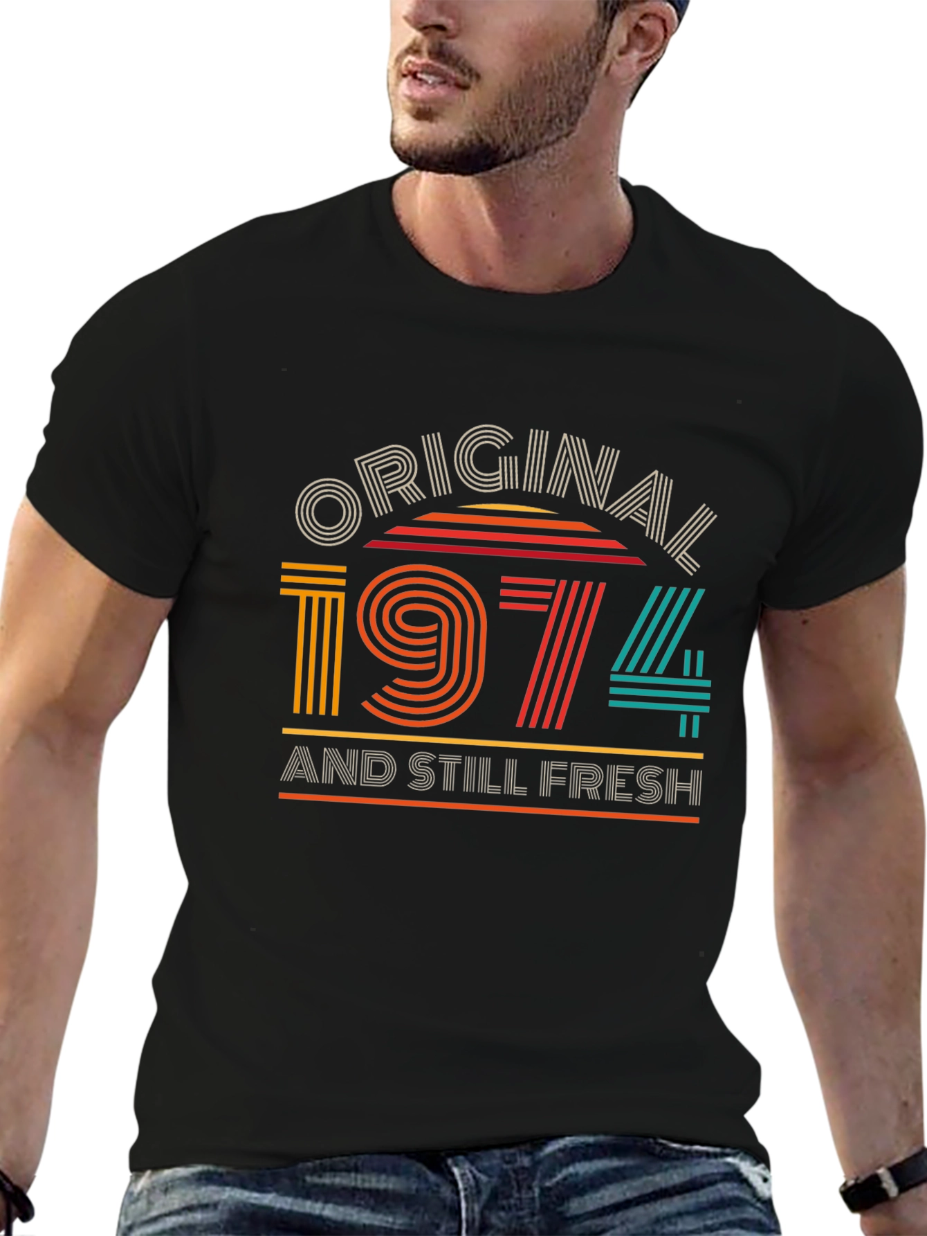 Black Original 1974 Still Fresh Graphic T-Shirt view 6
