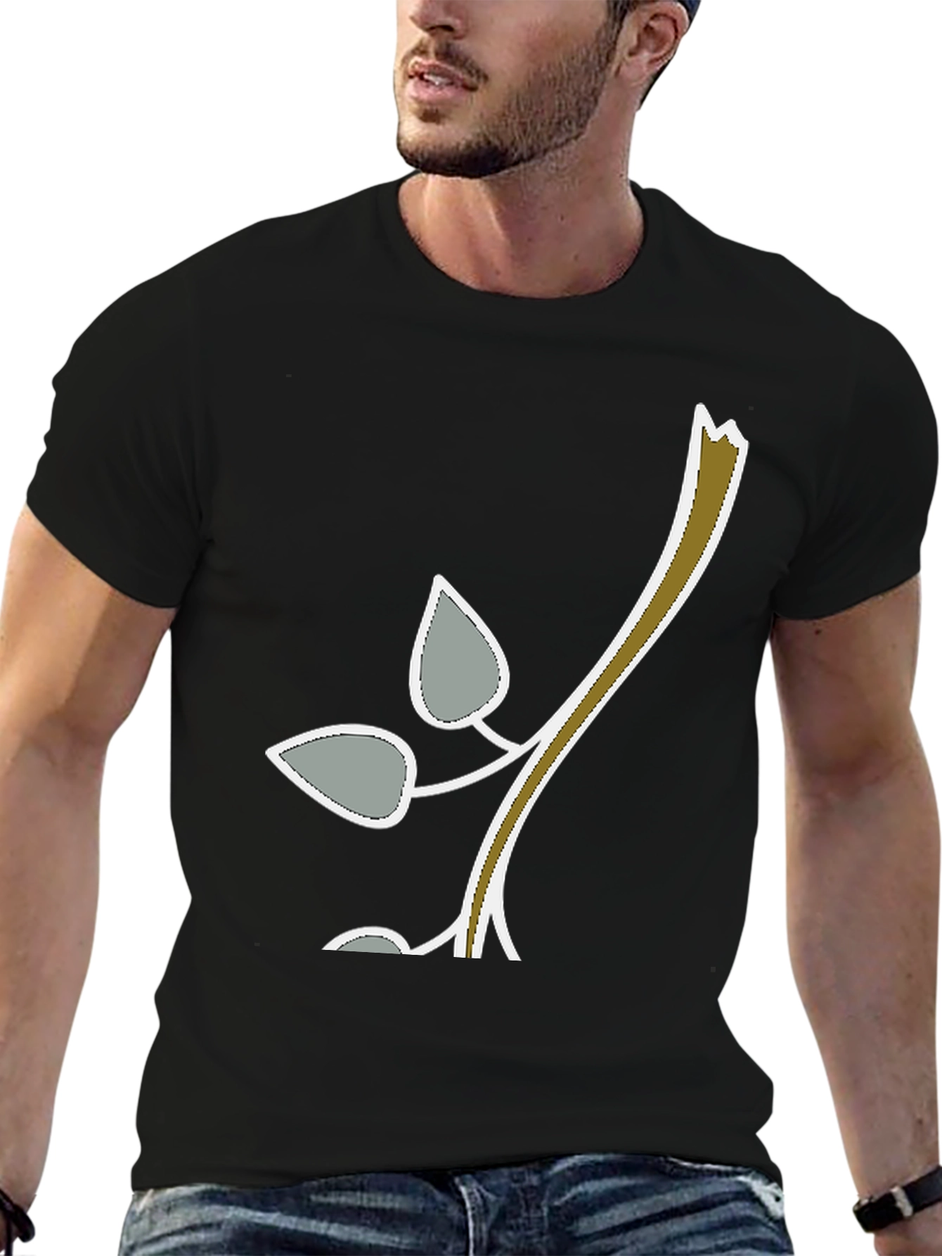 Black Nature Branch Graphic Tee view 6