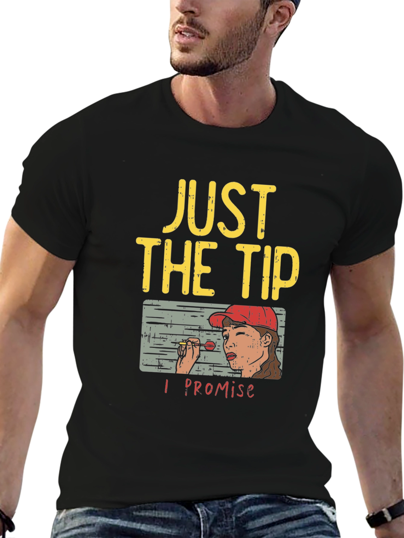 Black Just The Tip T-Shirt view 6