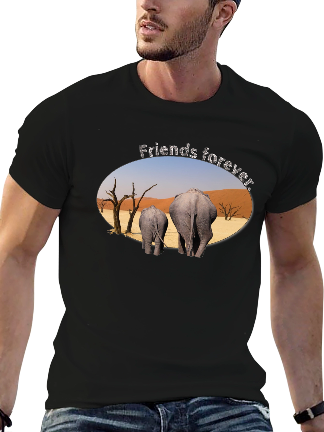 Friends Forever Elephant Graphic T-Shirt - 6