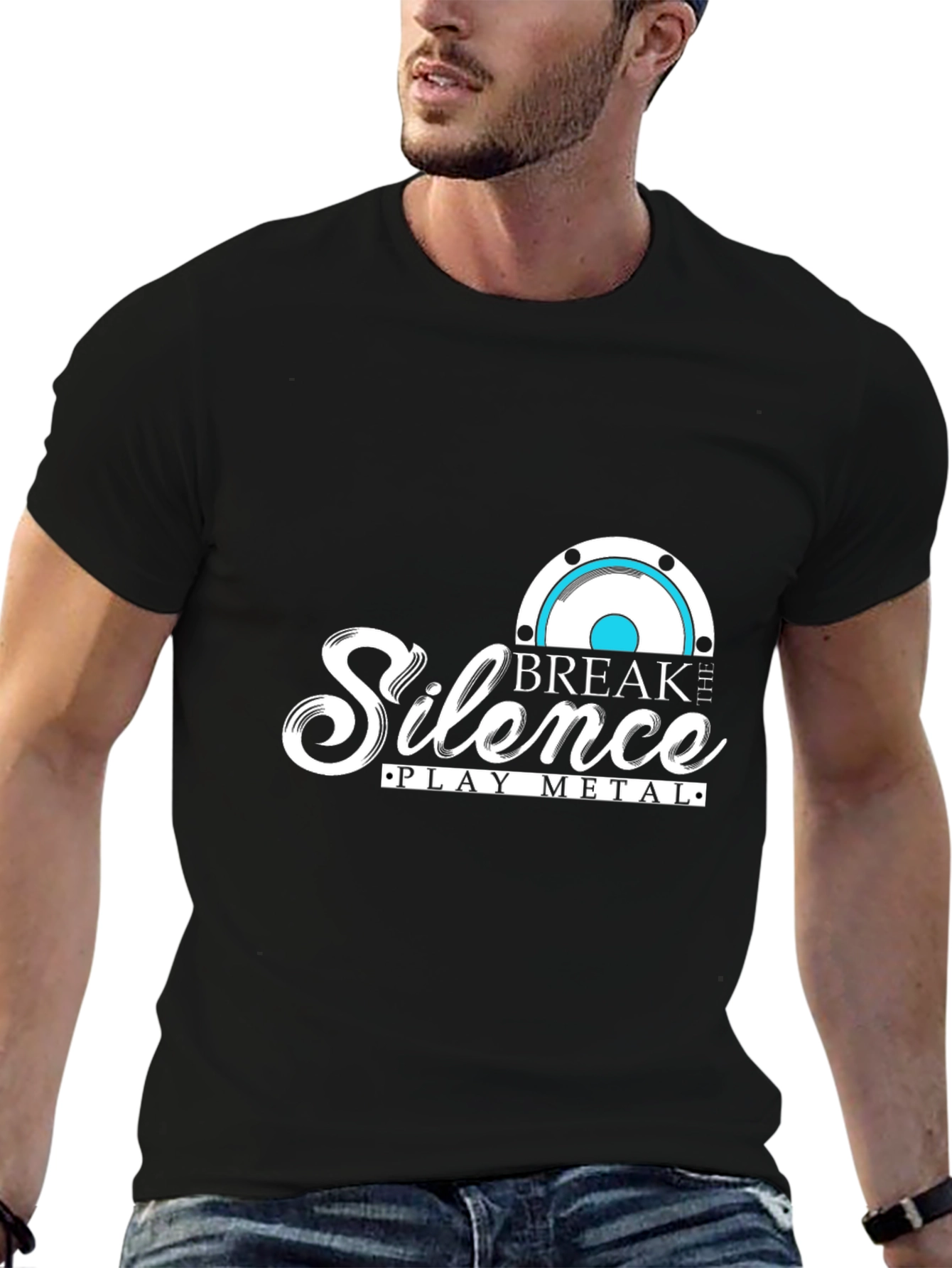 Black Break the Silence - Play Metal T-Shirt view 6