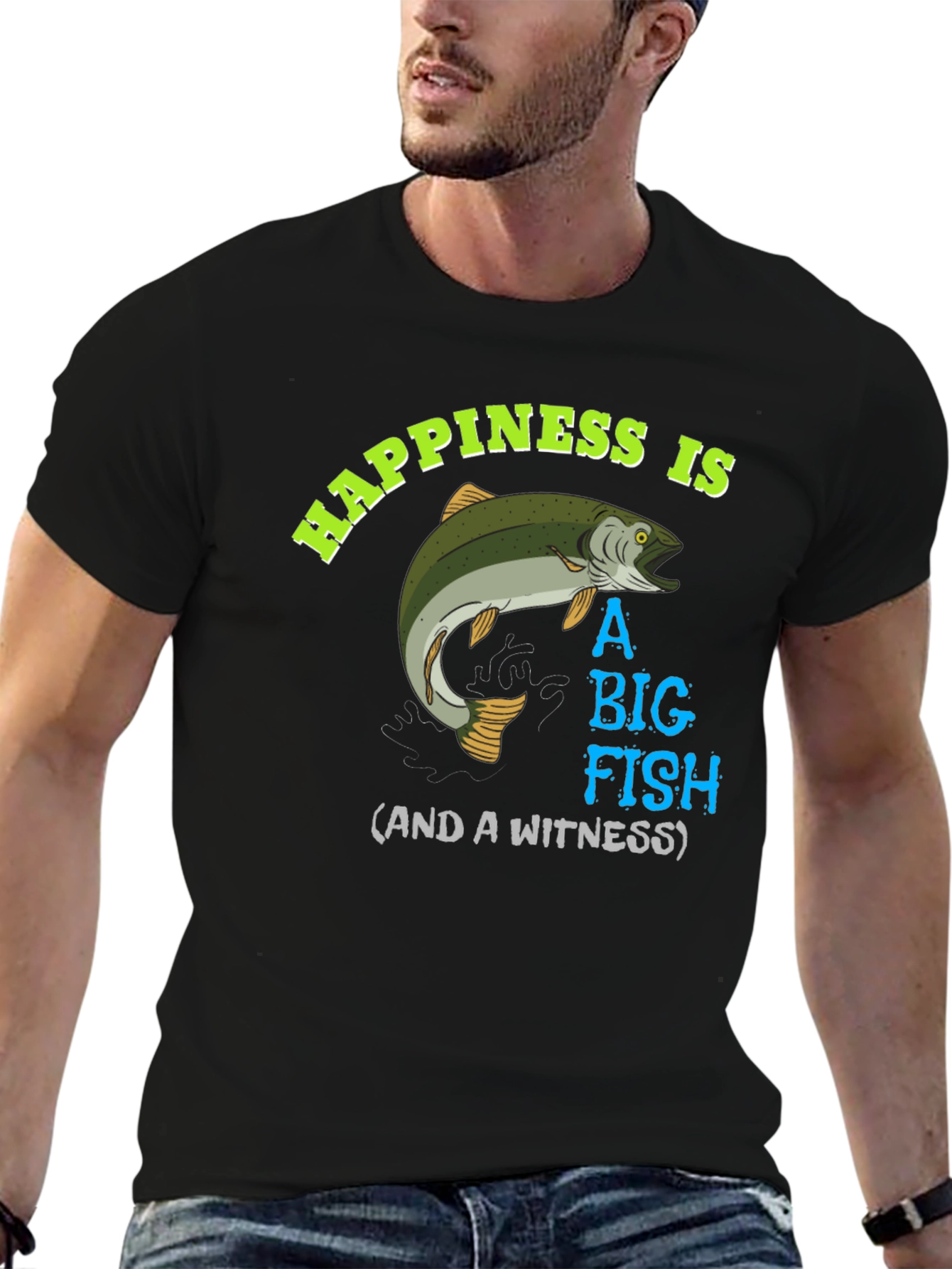 Happiness is A Big Fish T-Shirt - 6